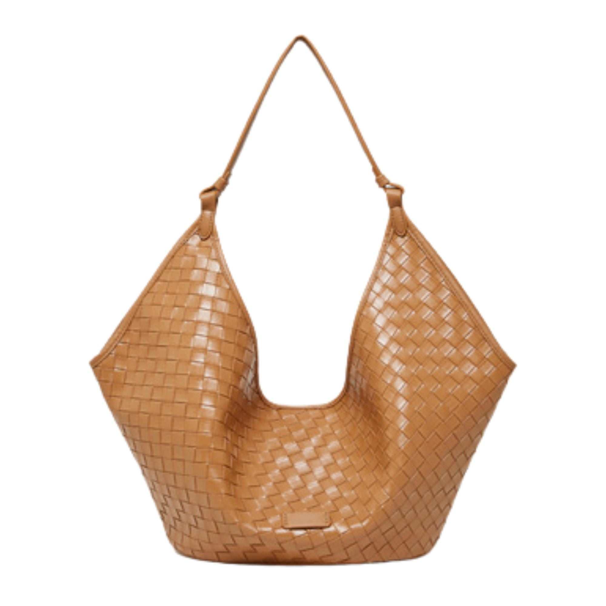 Arla Woven Leather Tote