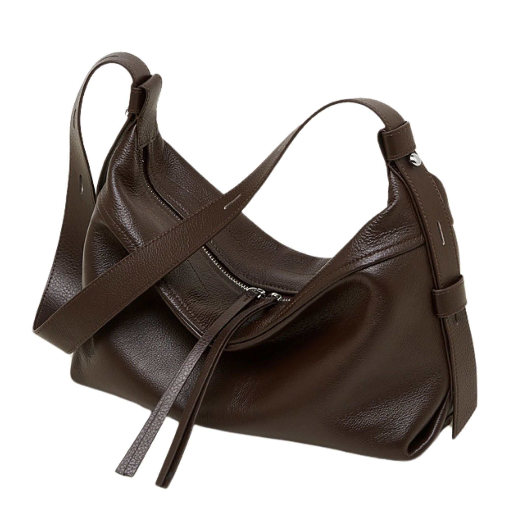 Aster Premium Top Grain Leather Hobo