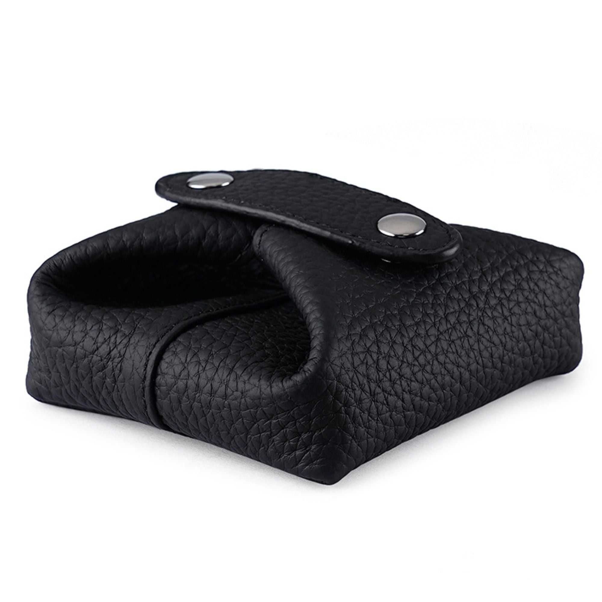 Aura Leather Small Cosmetic Pouch