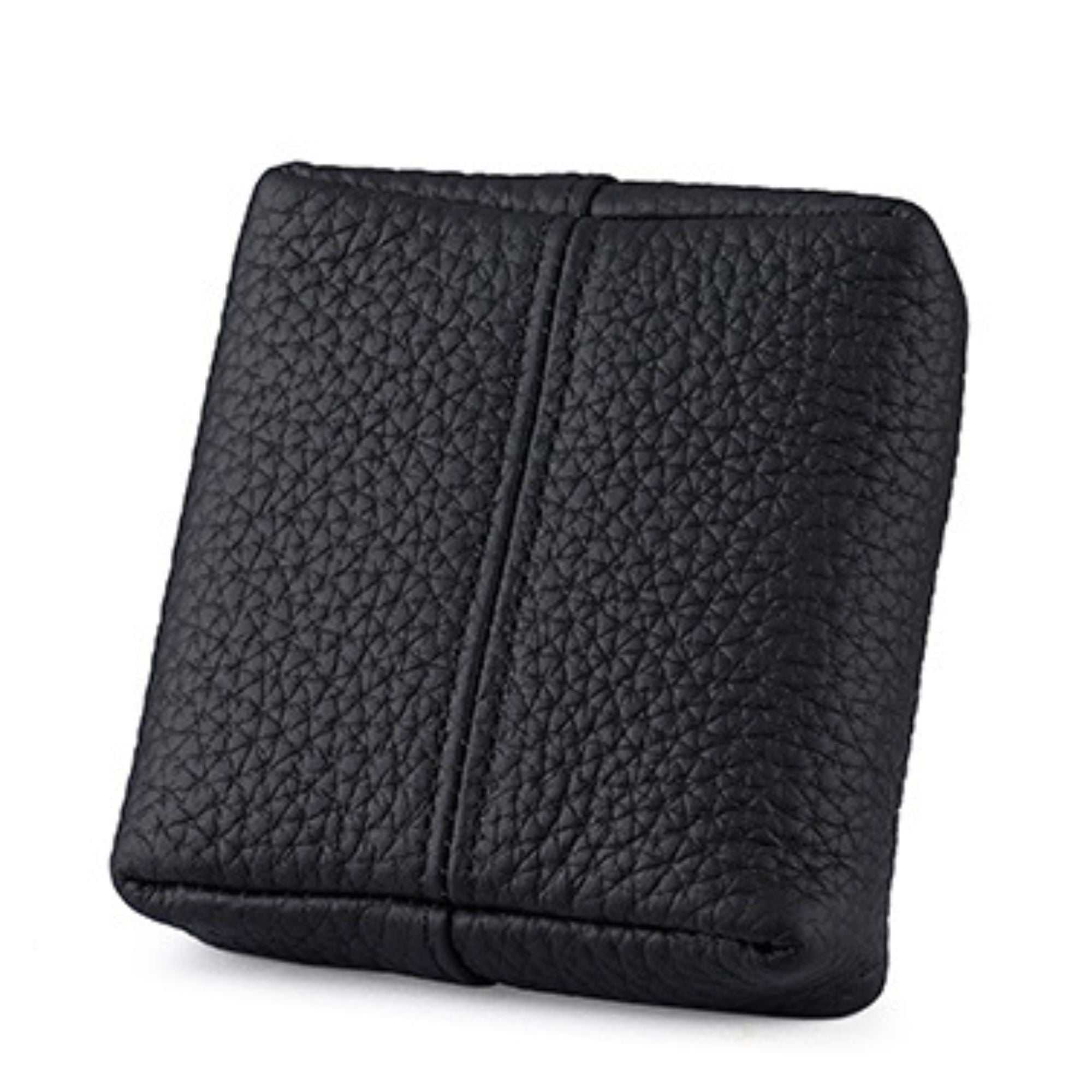 Aura Leather Small Cosmetic Pouch