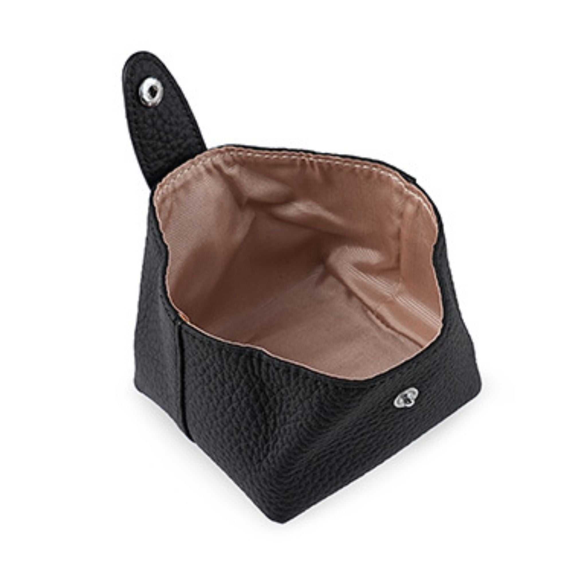 Aura Leather Small Cosmetic Pouch