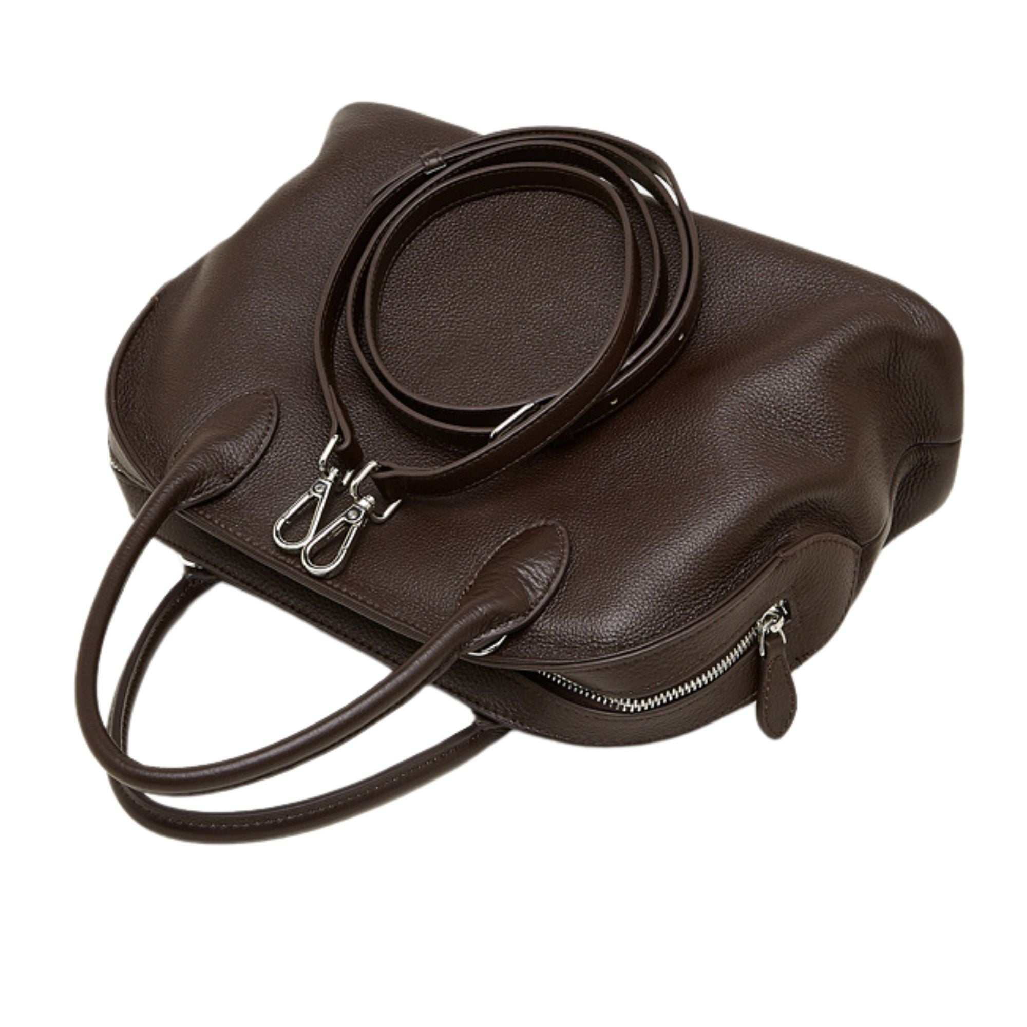 Bakewell Top Grain Leather Retro Satchel