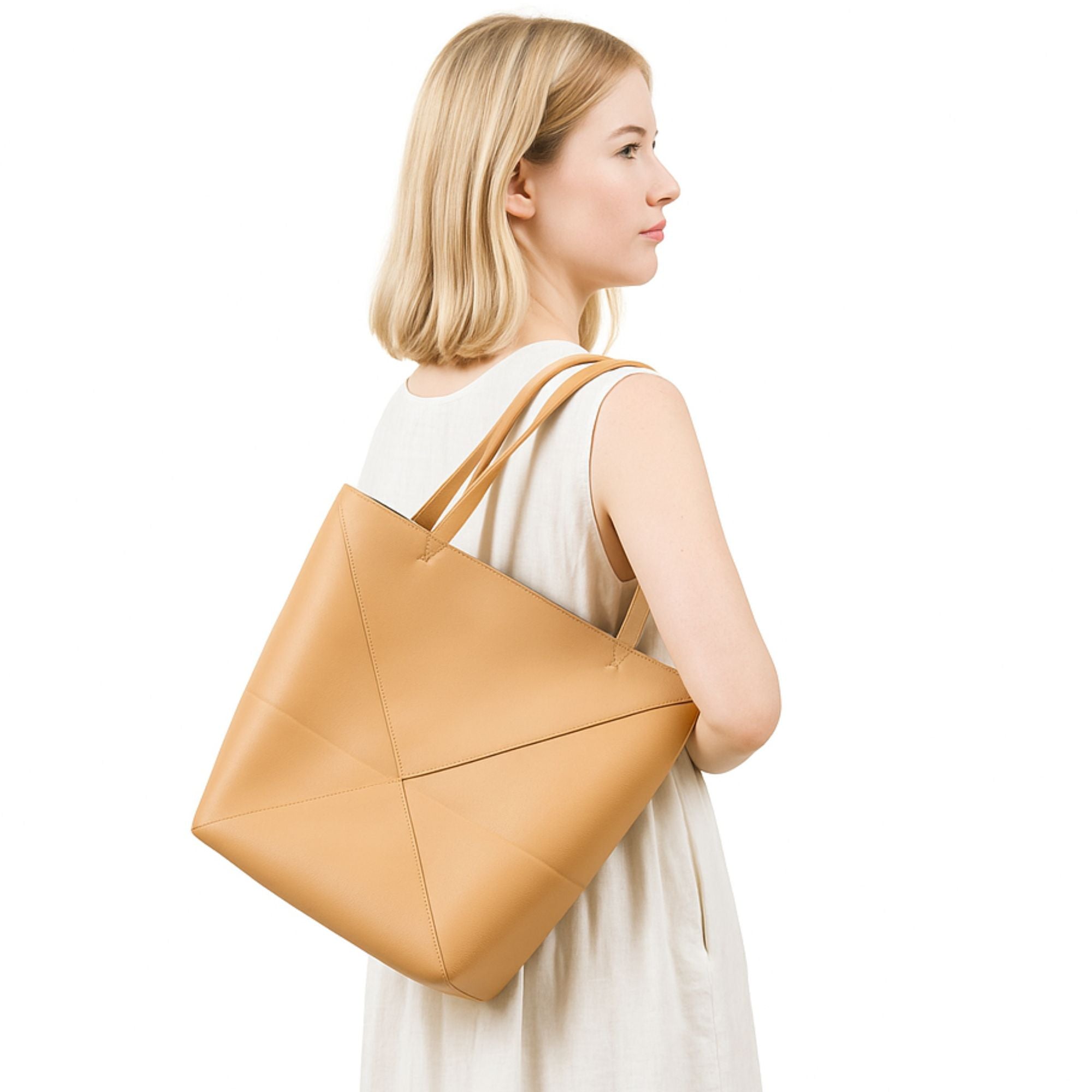 Bellamy Folding Leather Tote