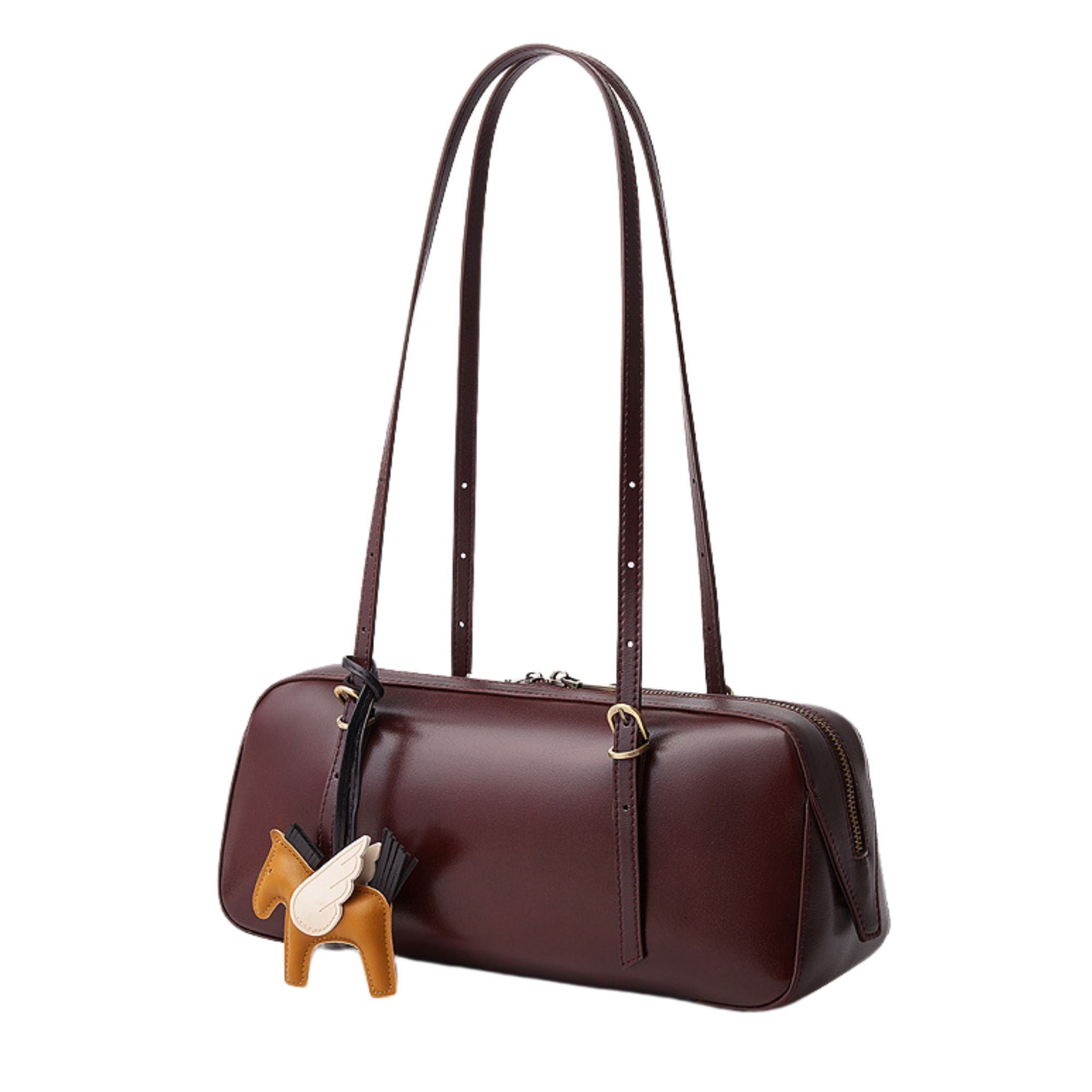 Berkely Full Grain Leather Baguette Bag