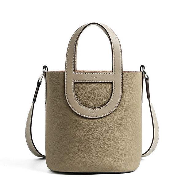 leather bucket bag