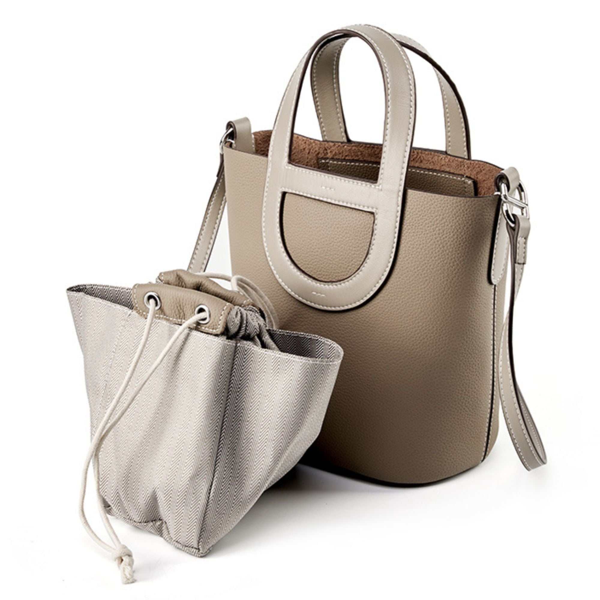 Brighton Leather Bucket Handbag