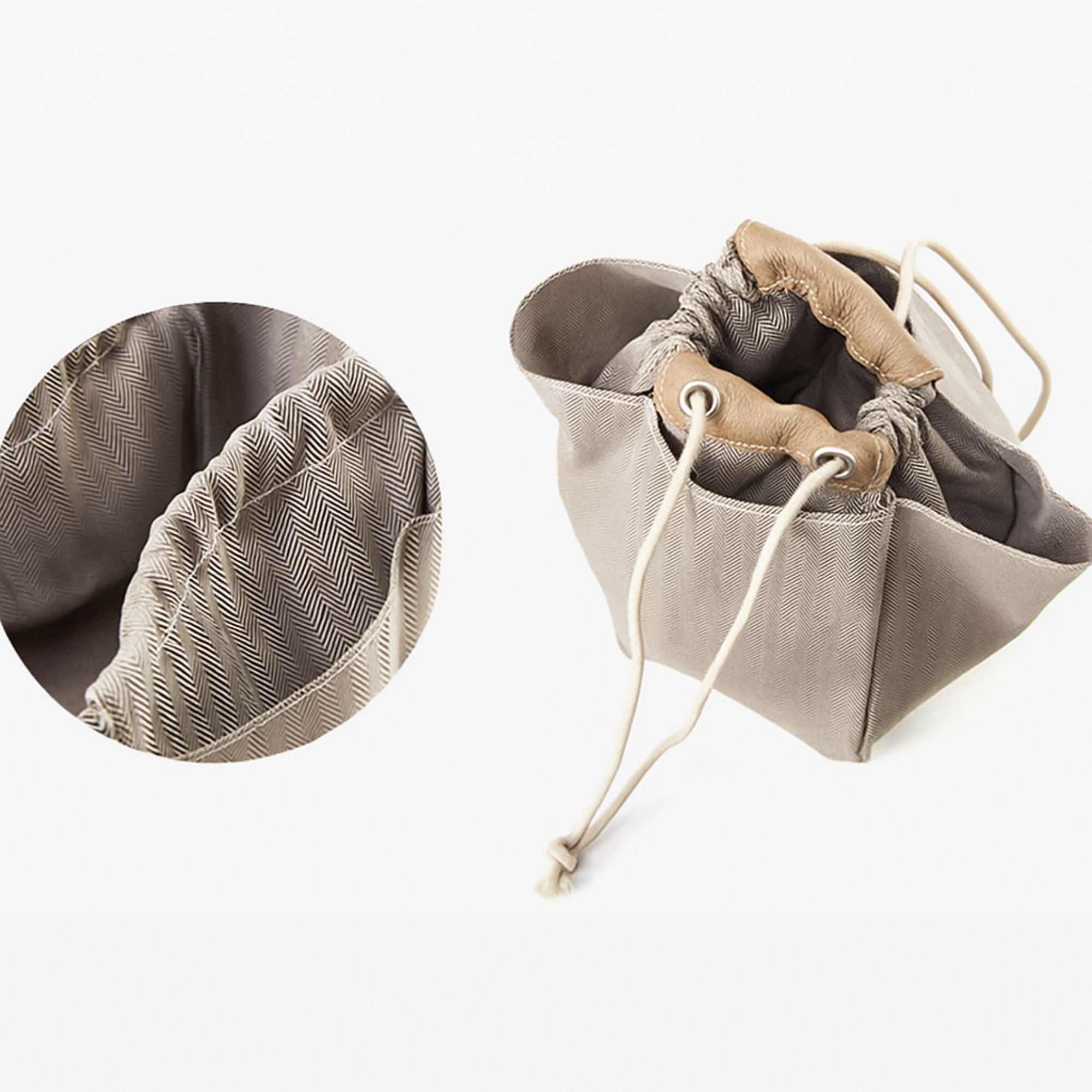 Brackley Leather Bucket Handbag