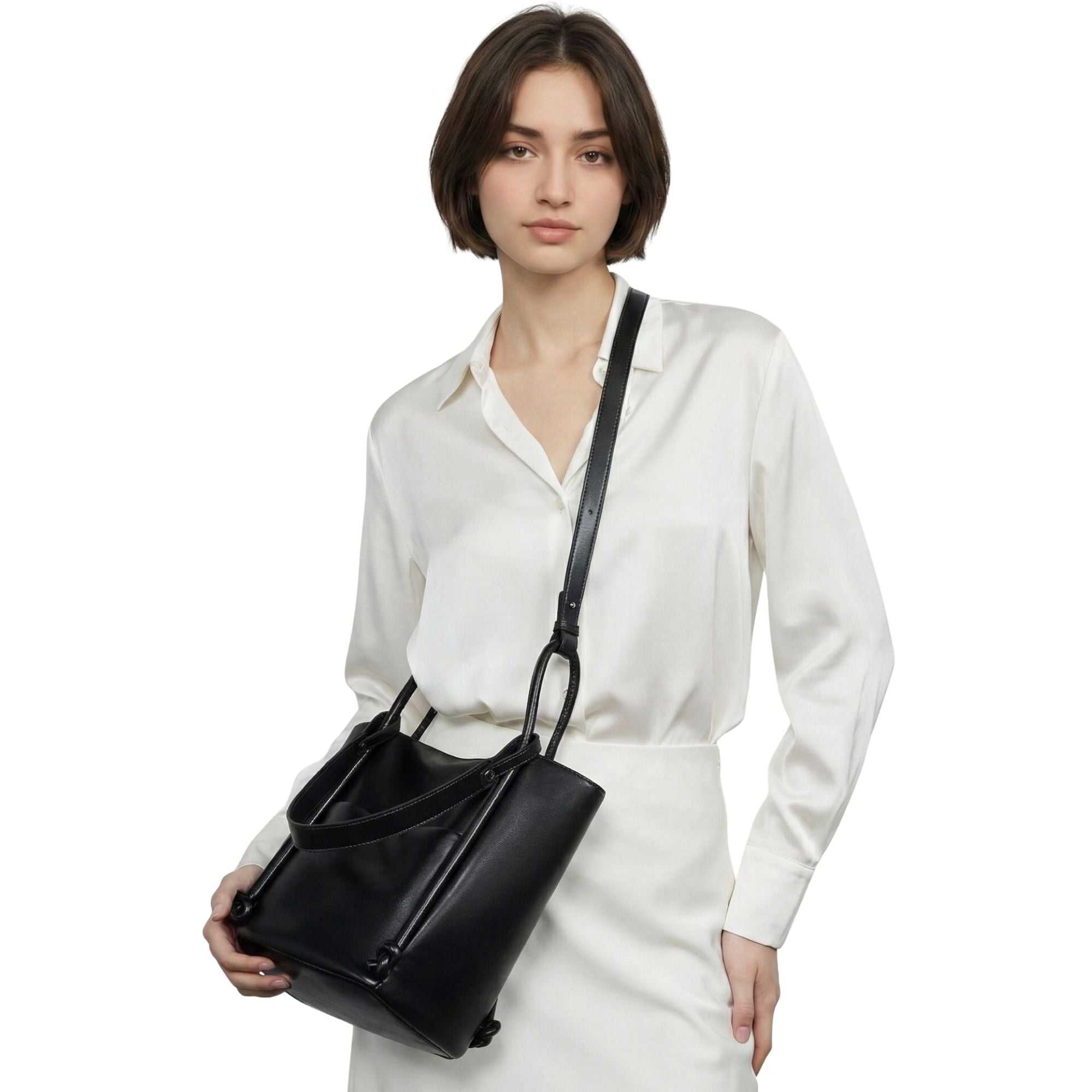 Camden Simple Leather Shoulder Tote