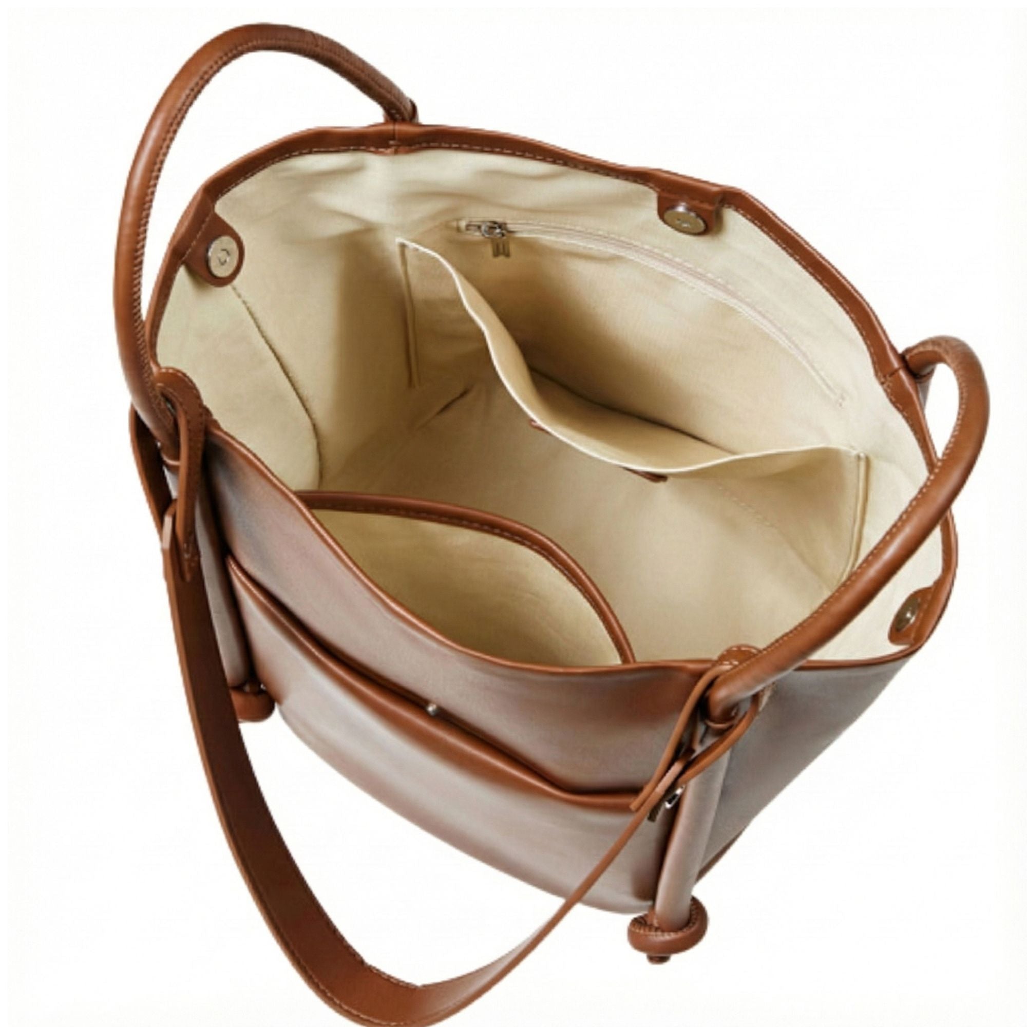 Camden Simple Leather Shoulder Tote
