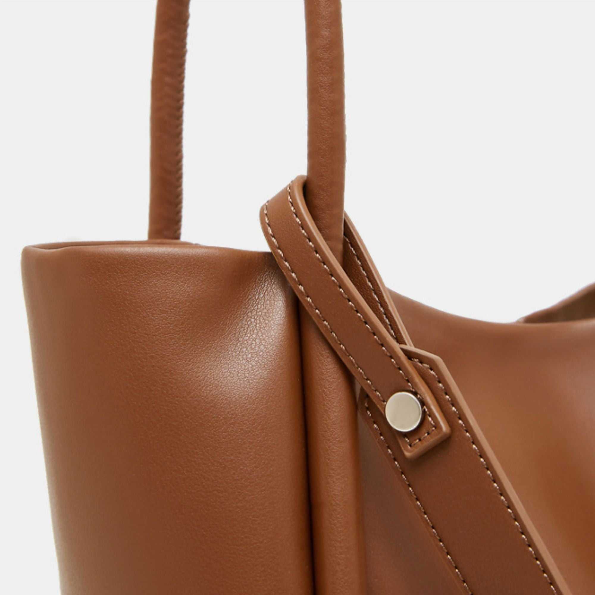 Camden Simple Leather Shoulder Tote