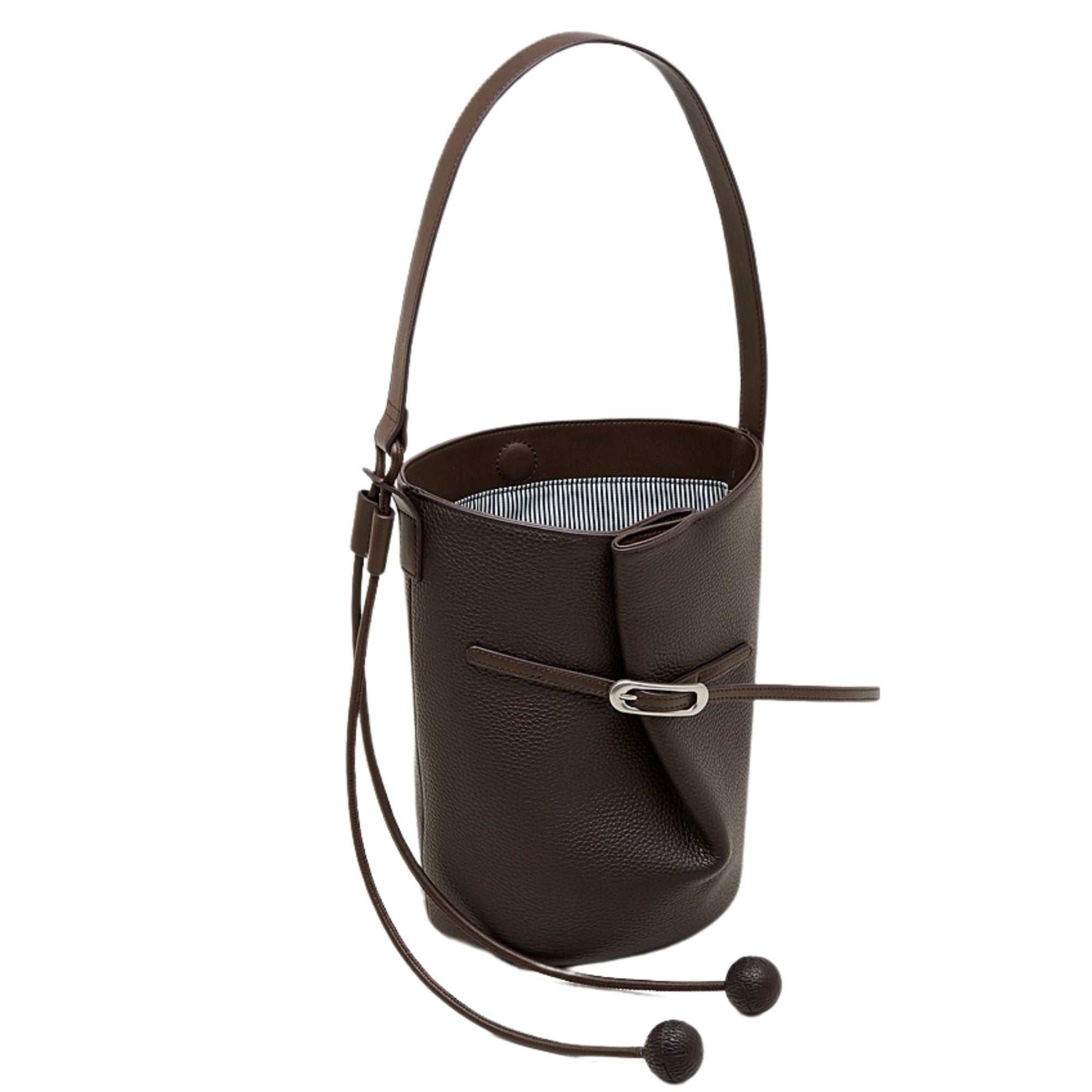 Chatsworth Top Grain Leather Bucket Bag