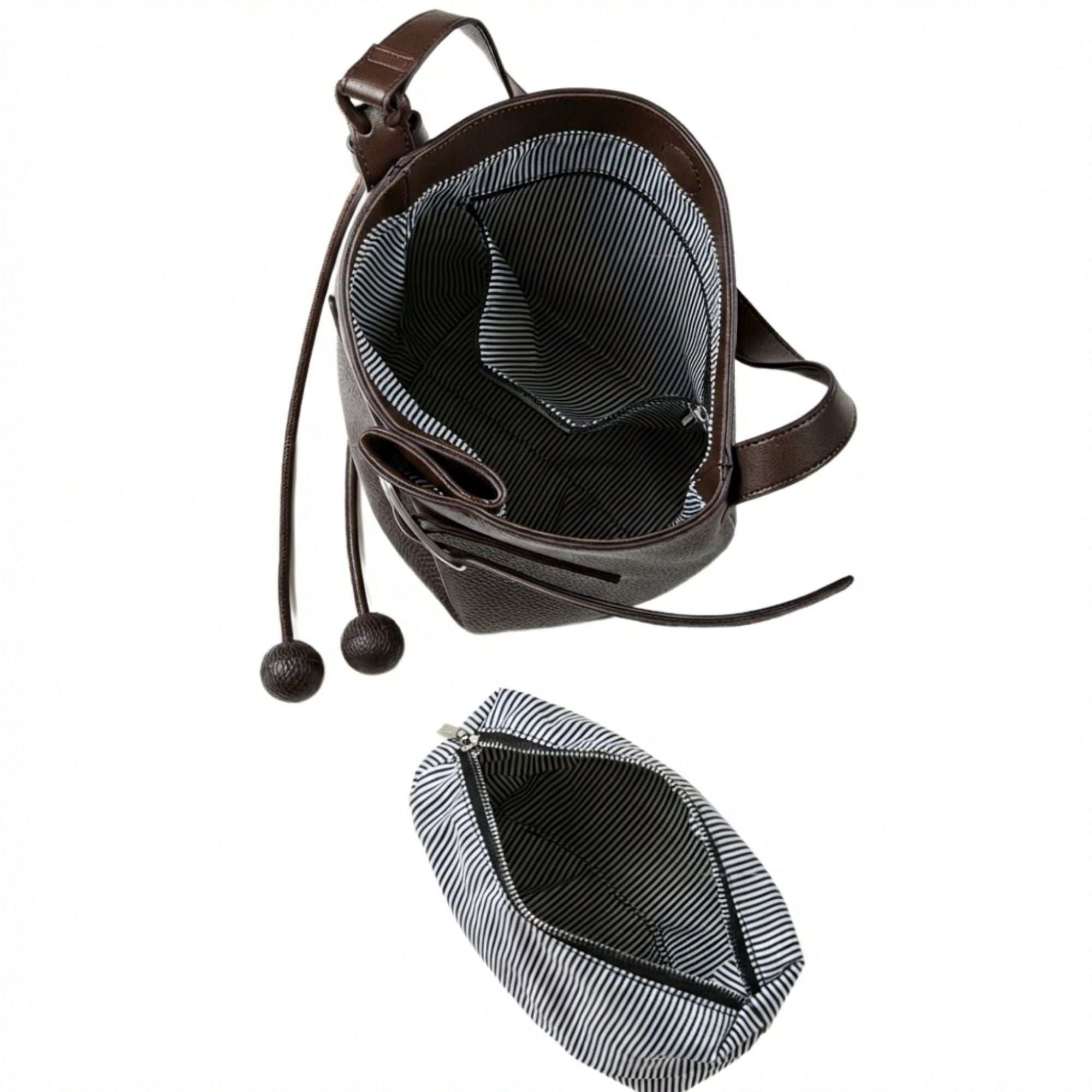 Chatsworth Top Grain Leather Bucket Bag