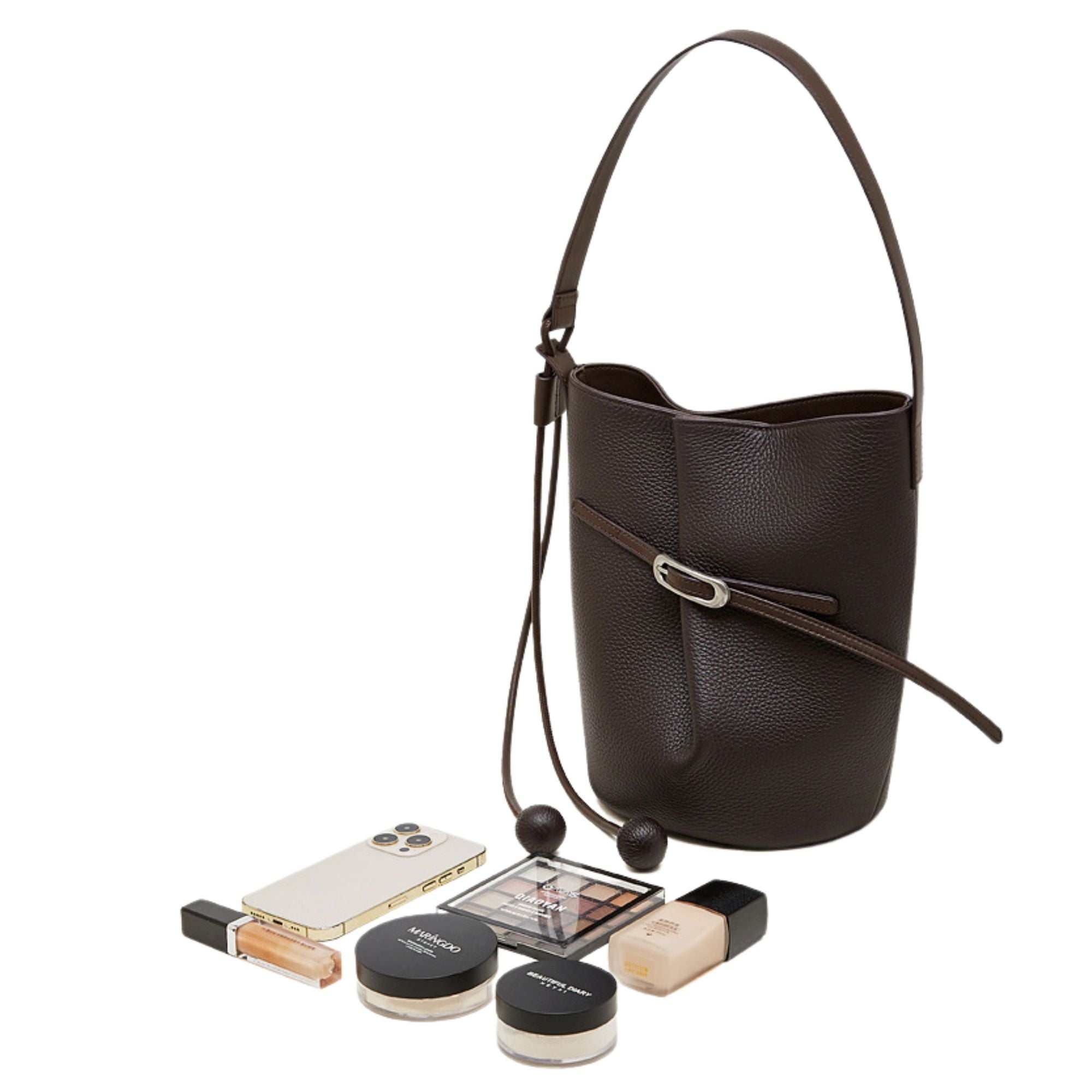 Chatsworth Top Grain Leather Bucket Bag