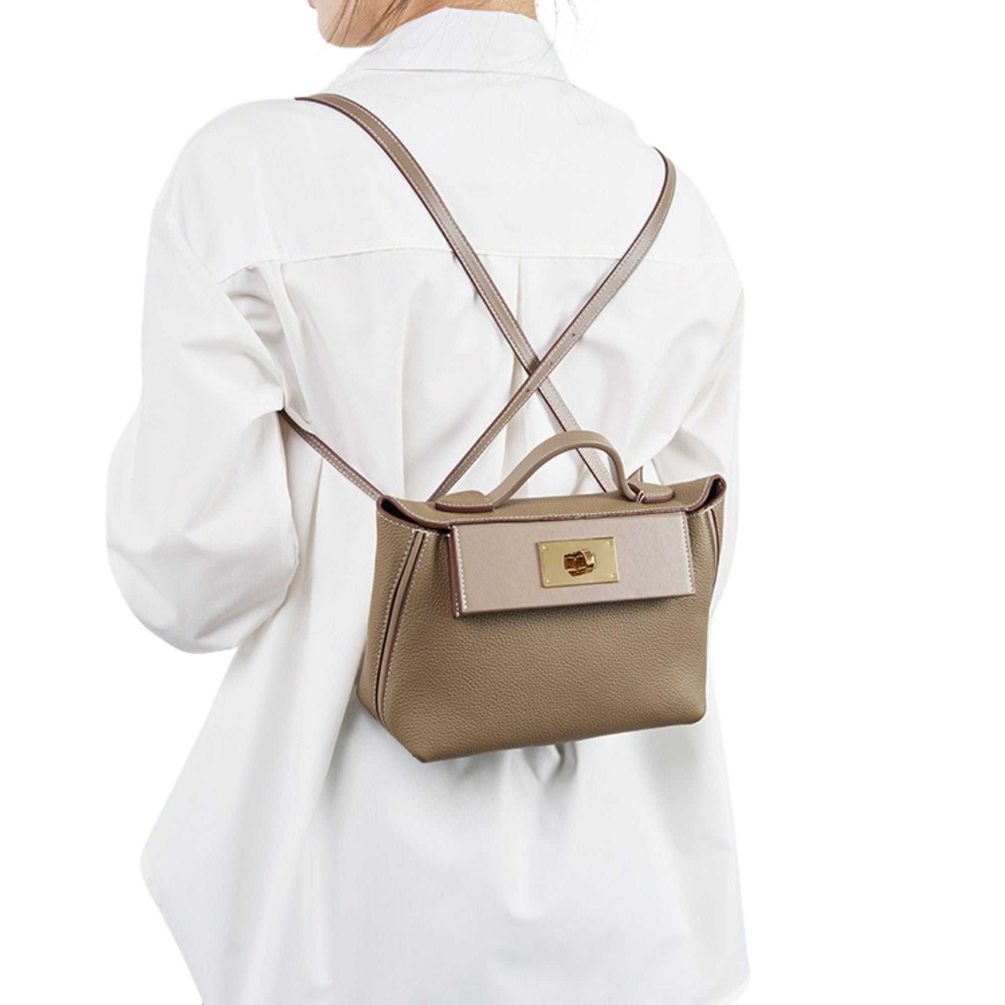Dawson Top Grain Leather Crossbody Satchel