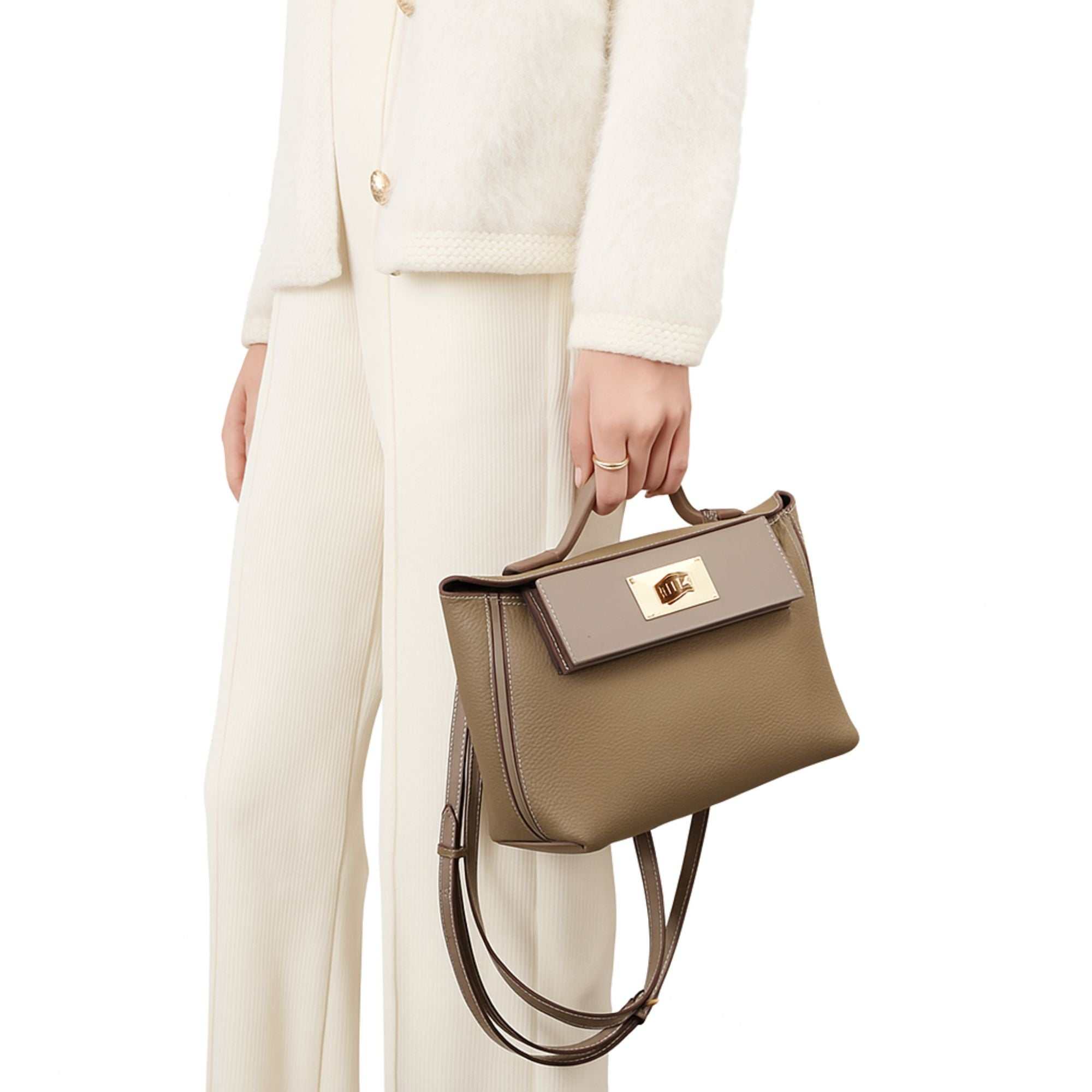 Dawson Top Grain Leather Crossbody Satchel