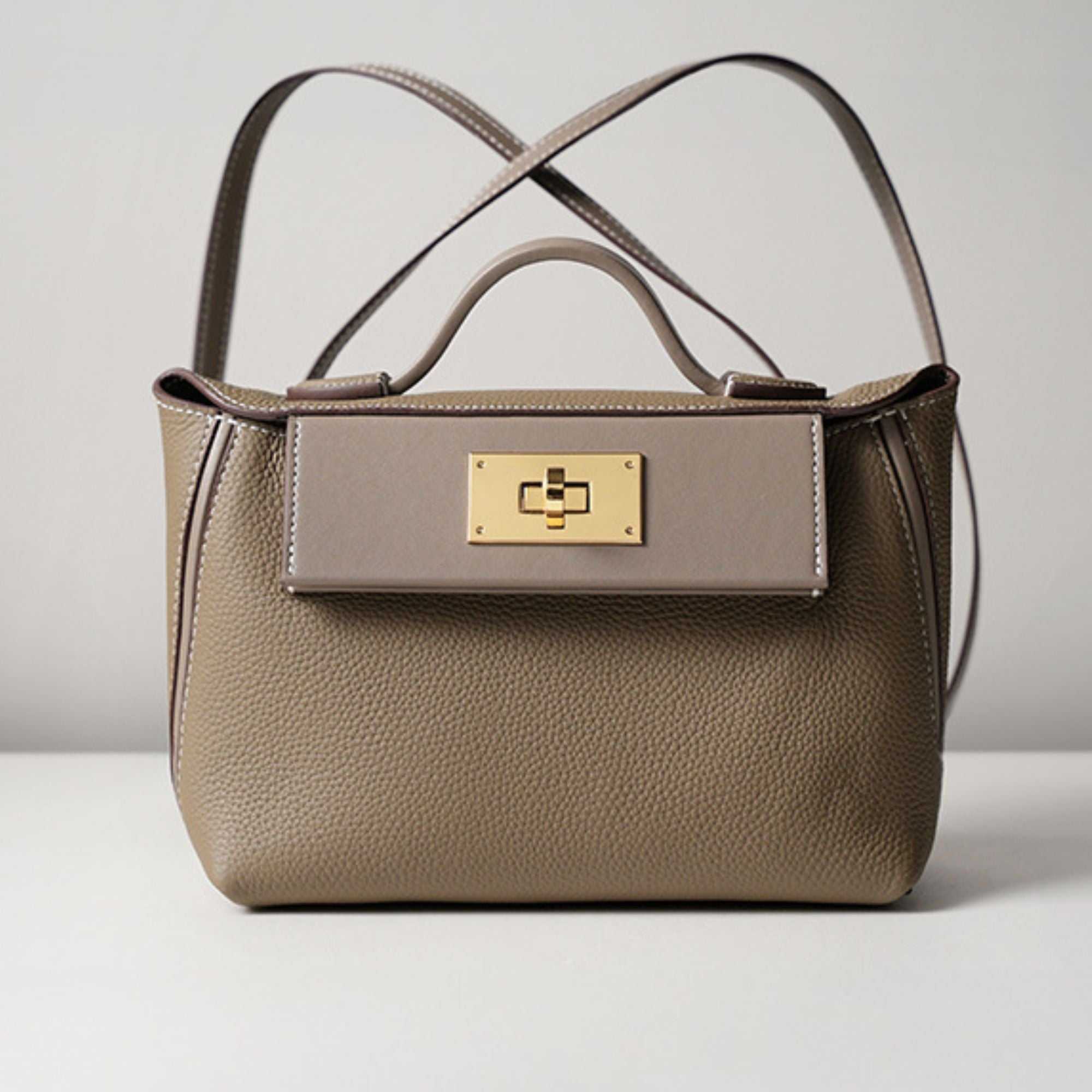 Dawson Top Grain Leather Crossbody Satchel