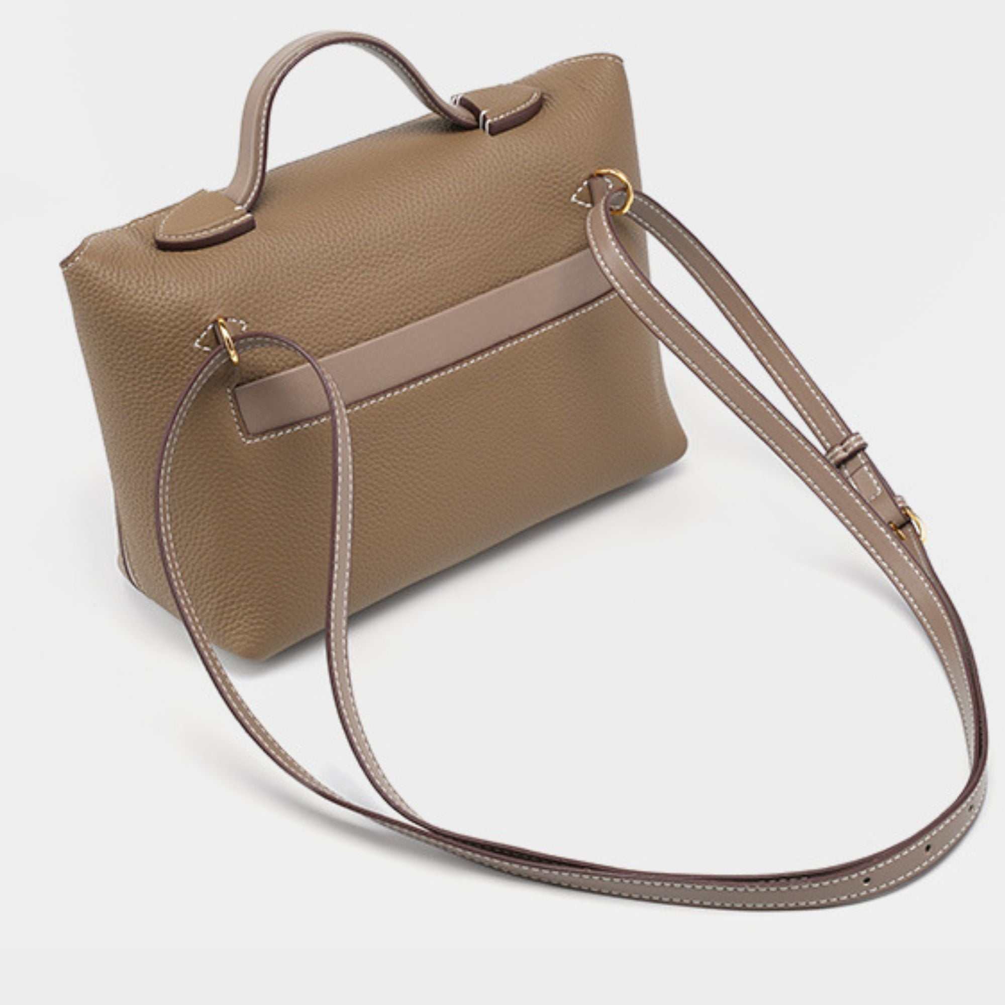 Dawson Top Grain Leather Crossbody Satchel