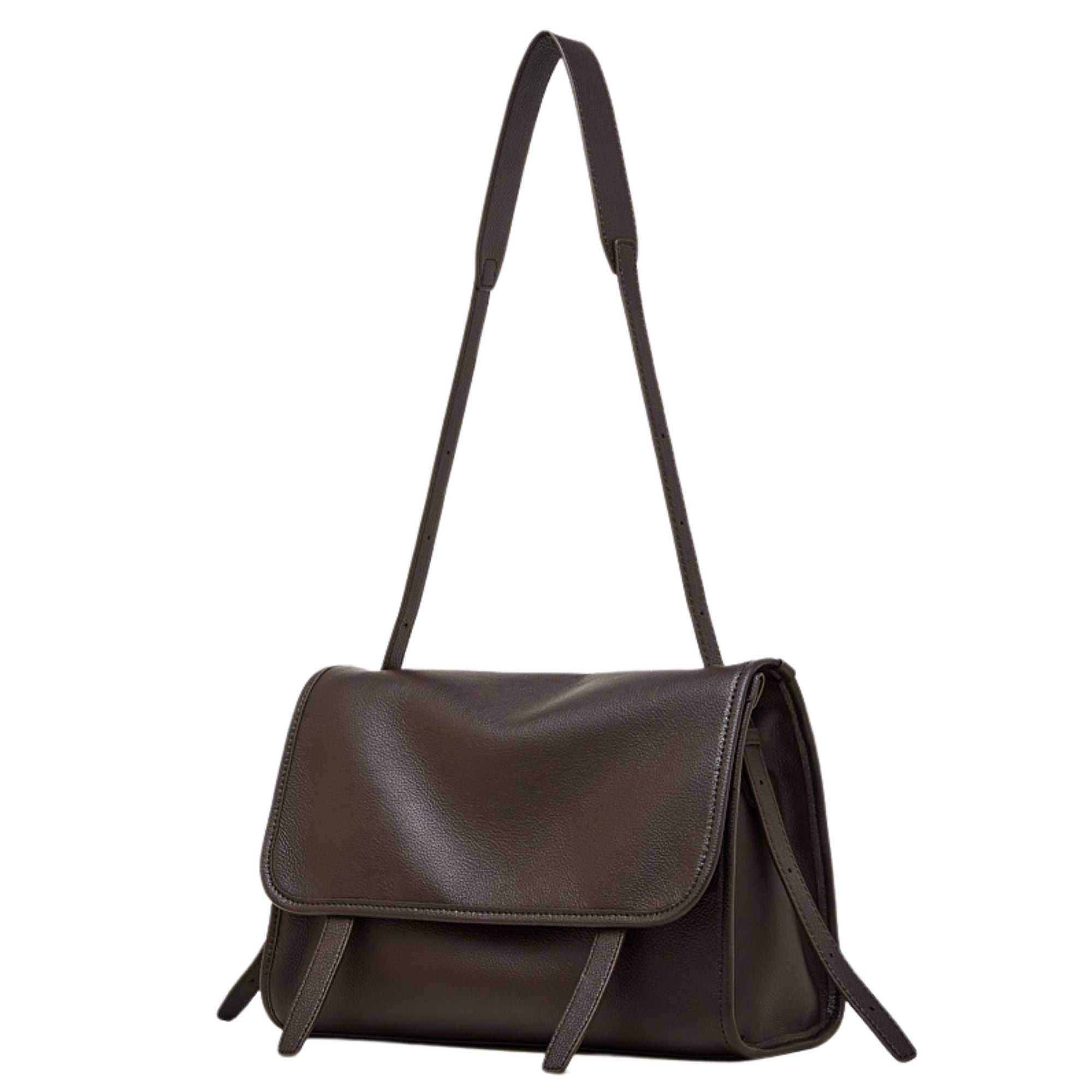 Devonshire Top Grain Calfskin Leather Messenger Bag