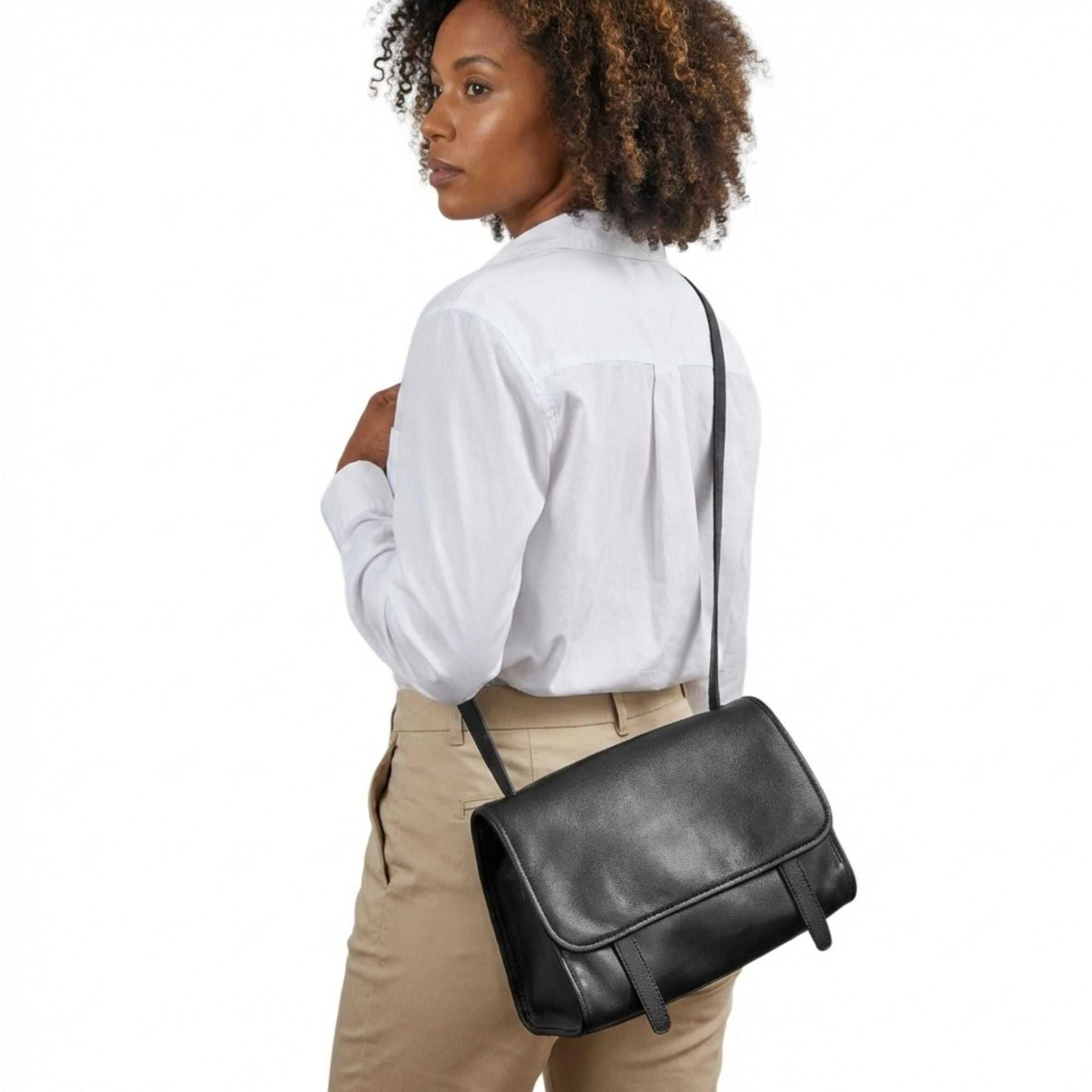 Devonshire Top Grain Calfskin Leather Messenger Bag