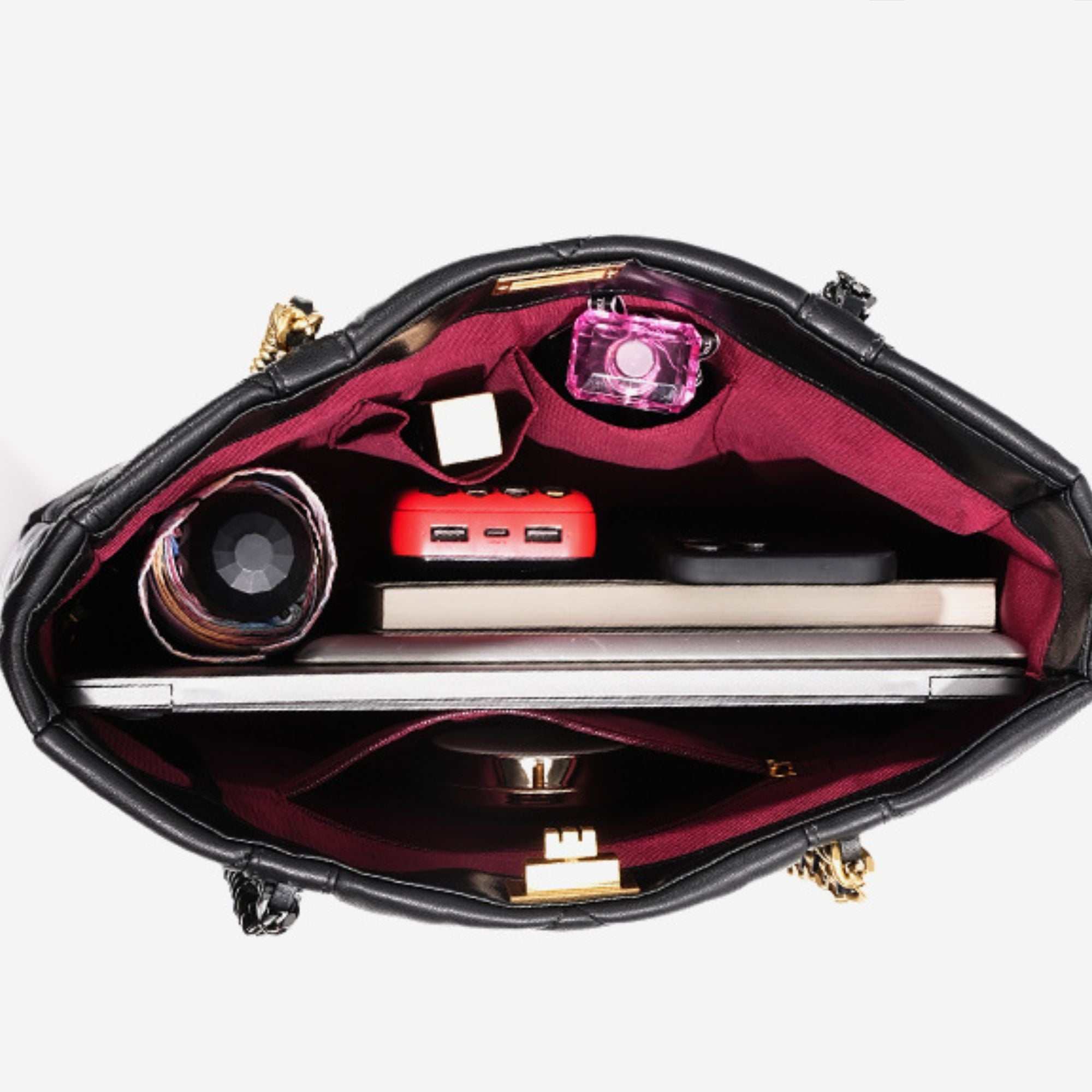 Drake Quilted Leather Tote Bag