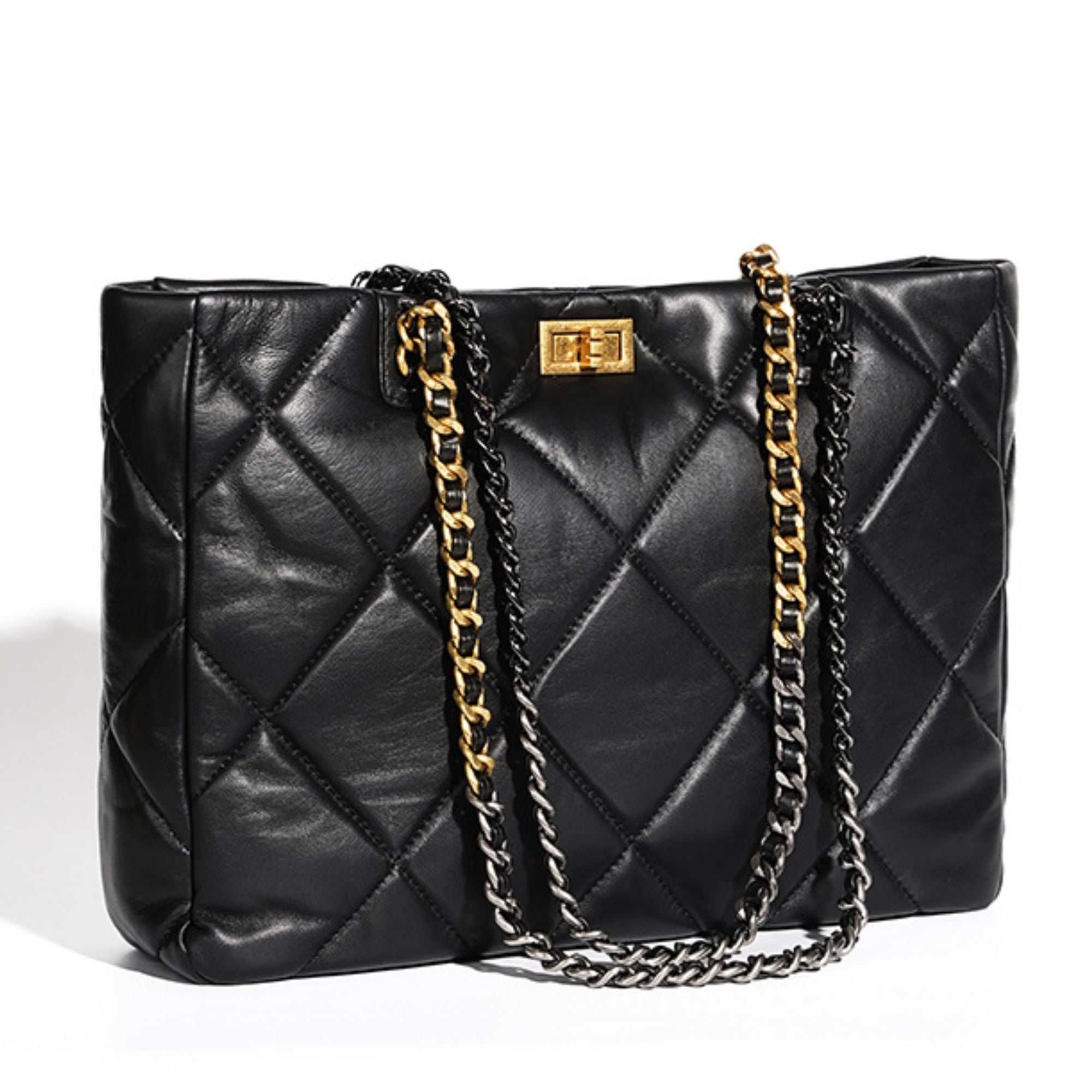 Drake Quilted Leather Tote Bag