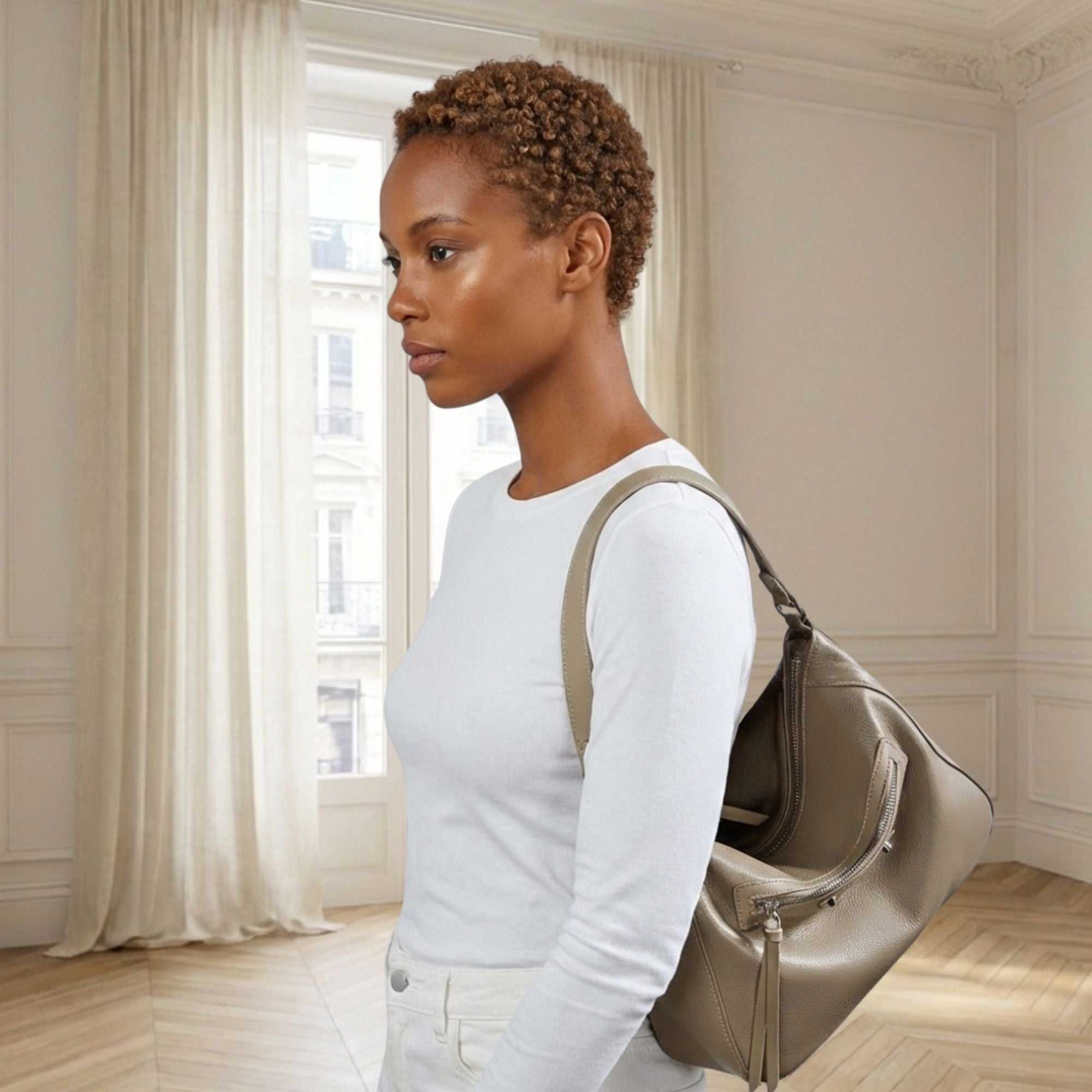 Emmerson Top Grain Leather Hobo