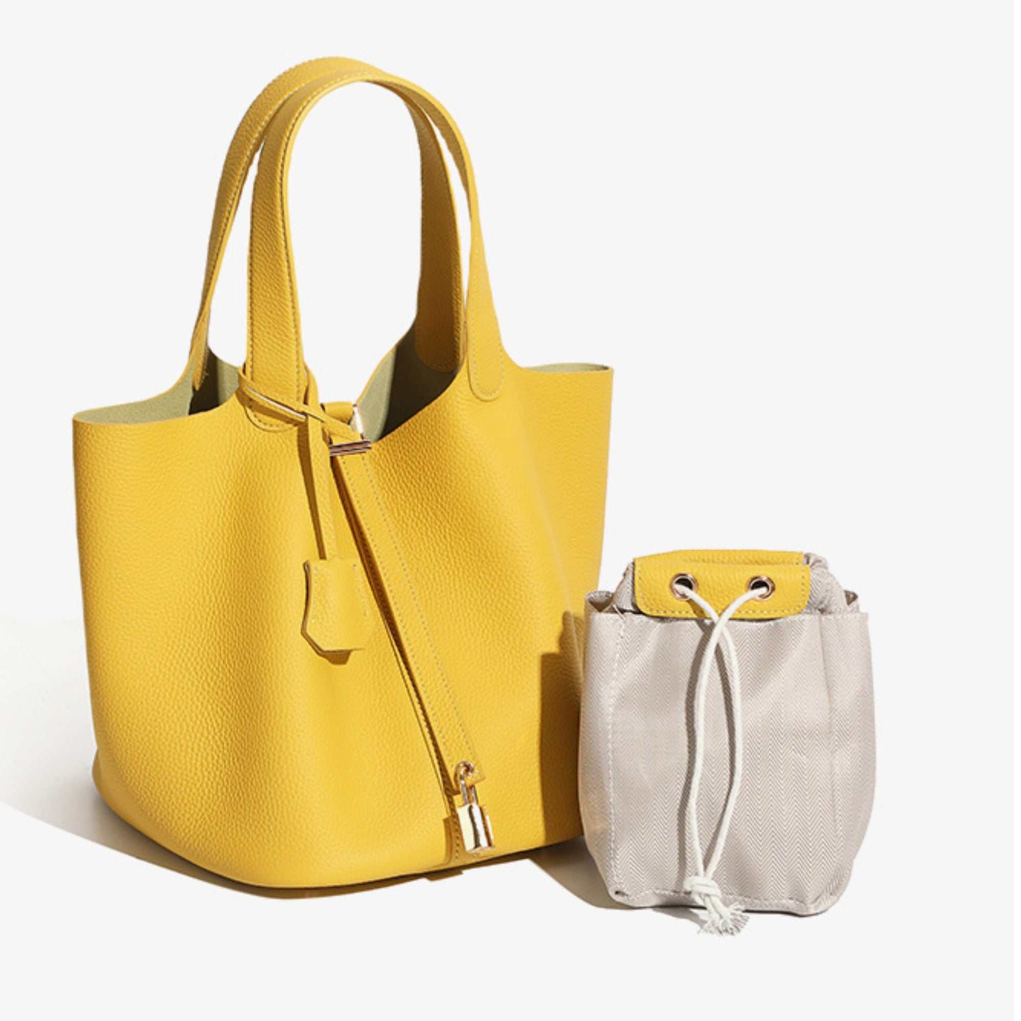 Greenwich Top Grain Leather Bucket Bag