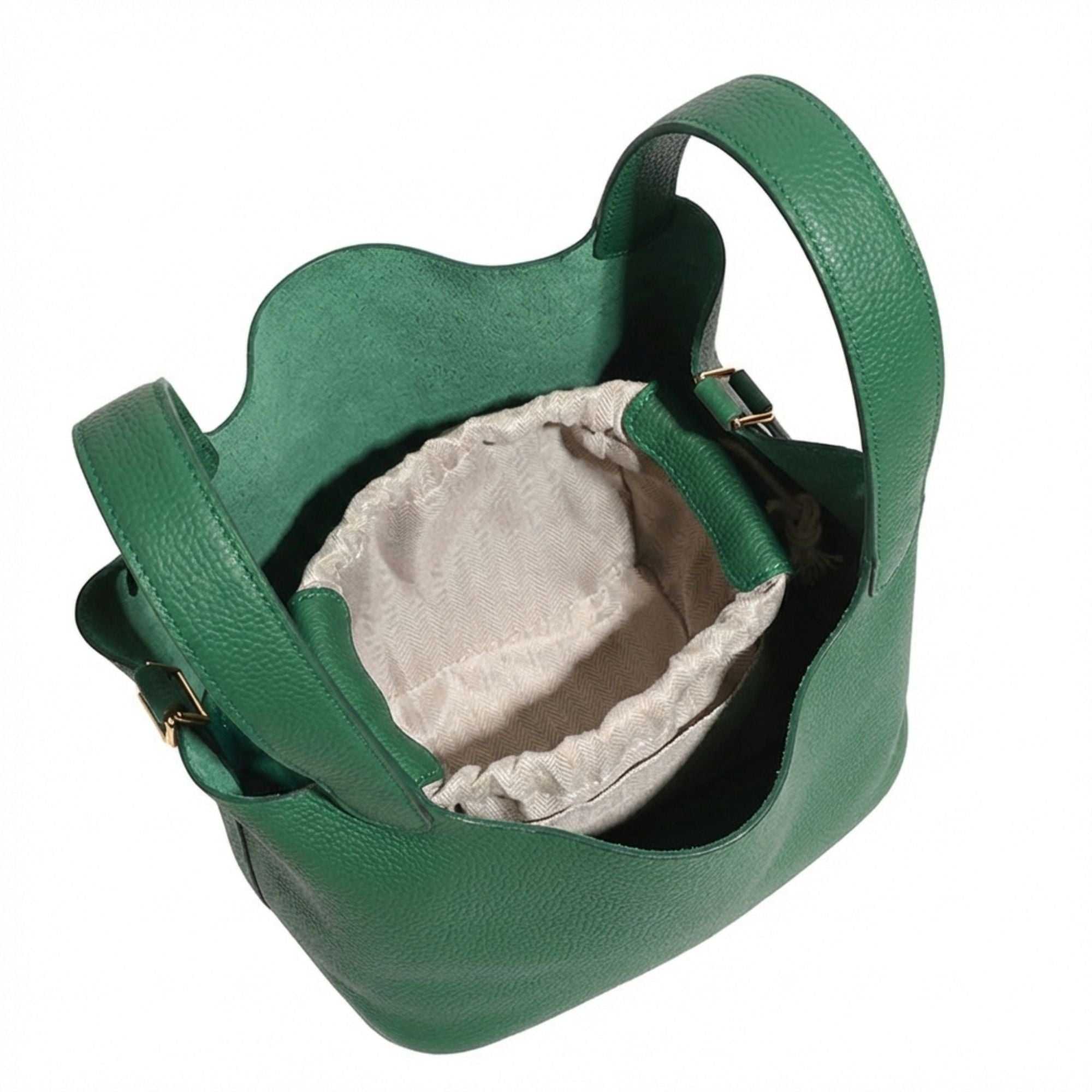 Greenwich Top Grain Leather Bucket Bag