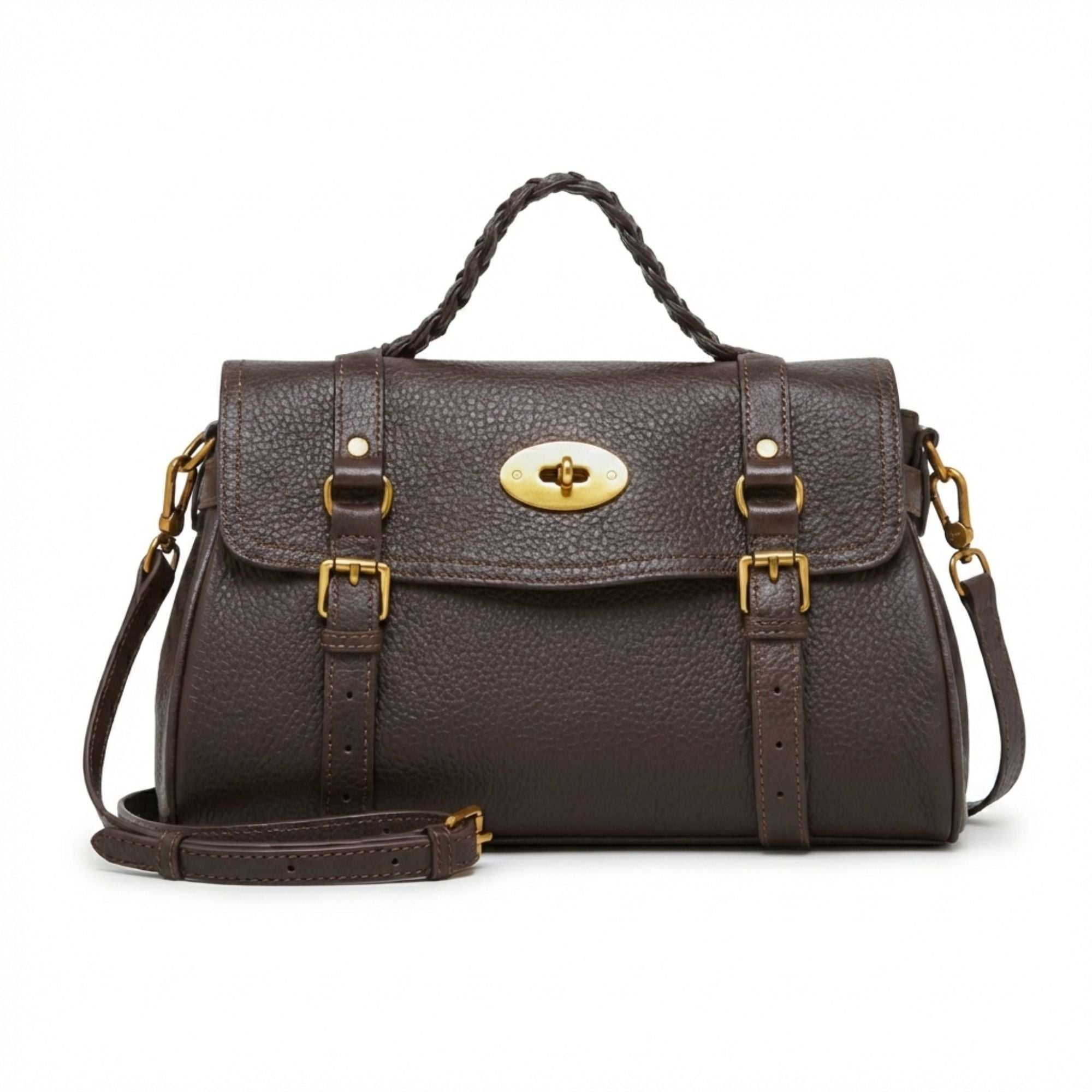 Langley Top Grain Leather Satchel