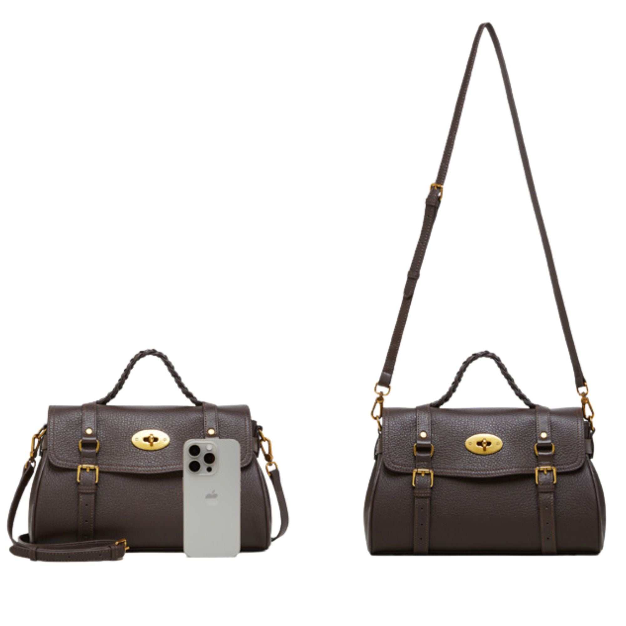 Langley Top Grain Leather Satchel