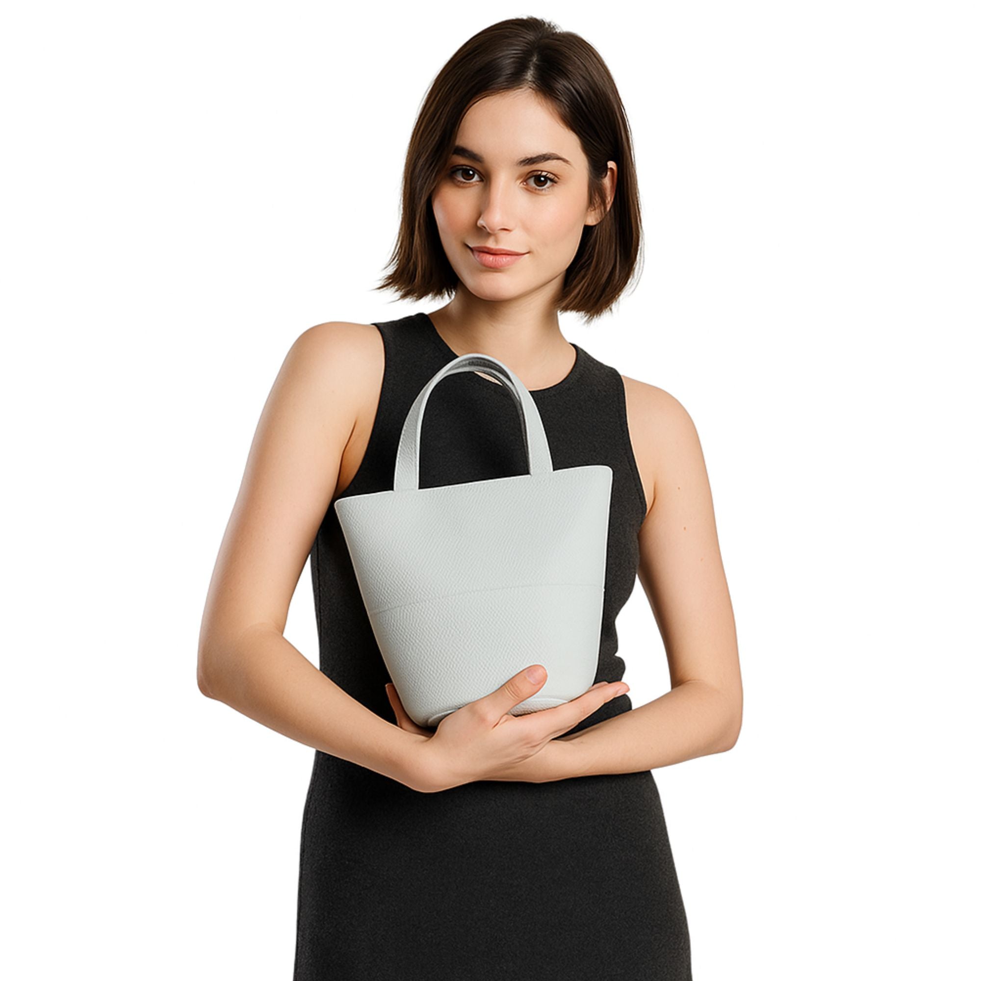 Lennox Leather Basket Tote