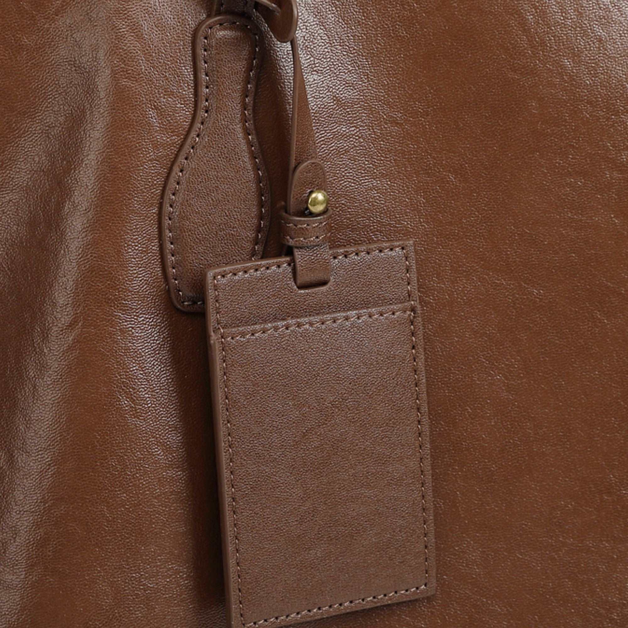 Lexington Vegetable-Tanned Genuine Leather Tote