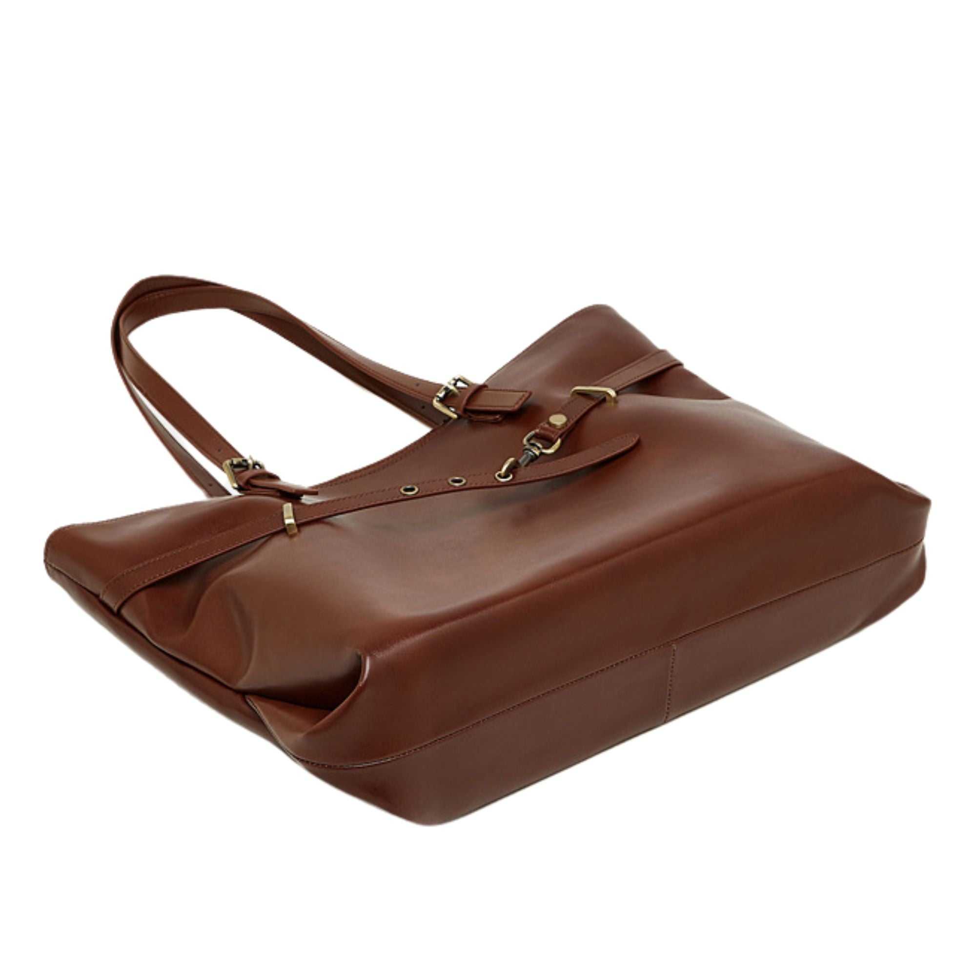 Lowell Large Vegetable-Tanned Leather Tote