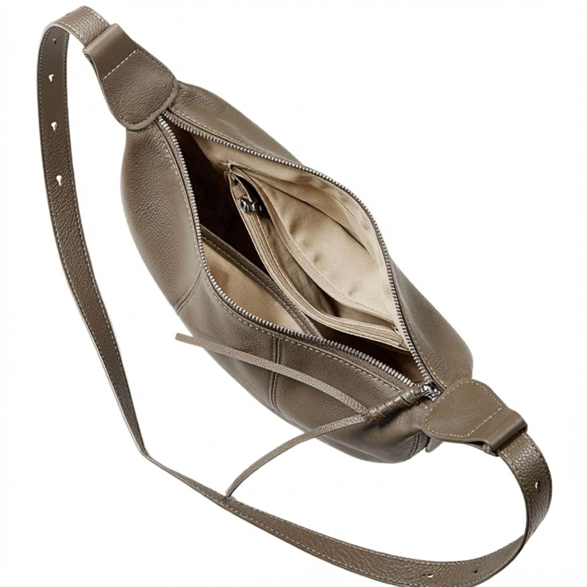 Mayfair Leather Croissant Bag