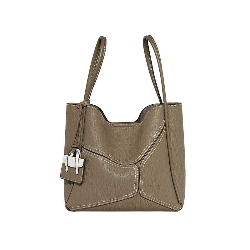 Meridian Full Grain Leather Geometric Bag
