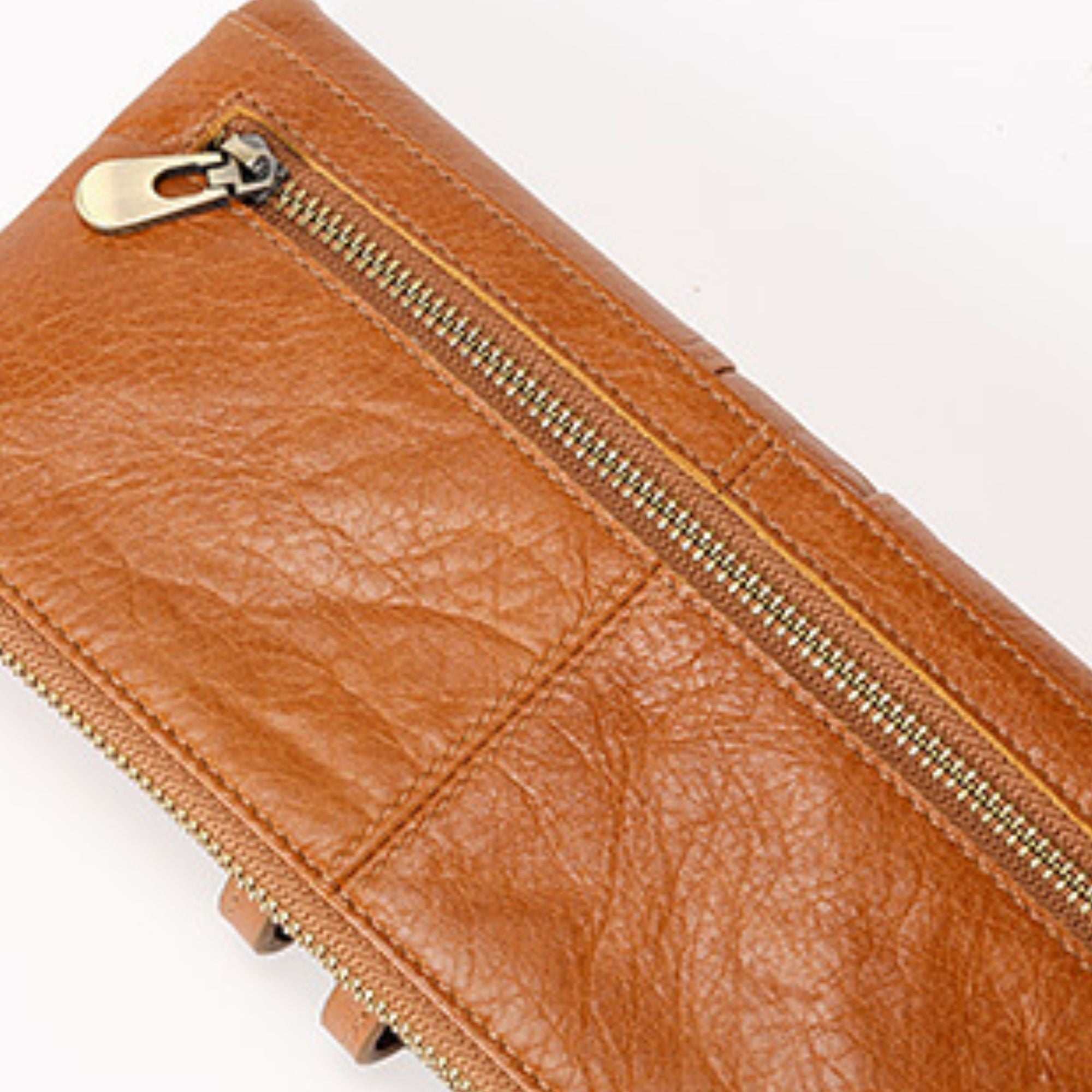 The Montauk RFID Waxed Leather Wallet