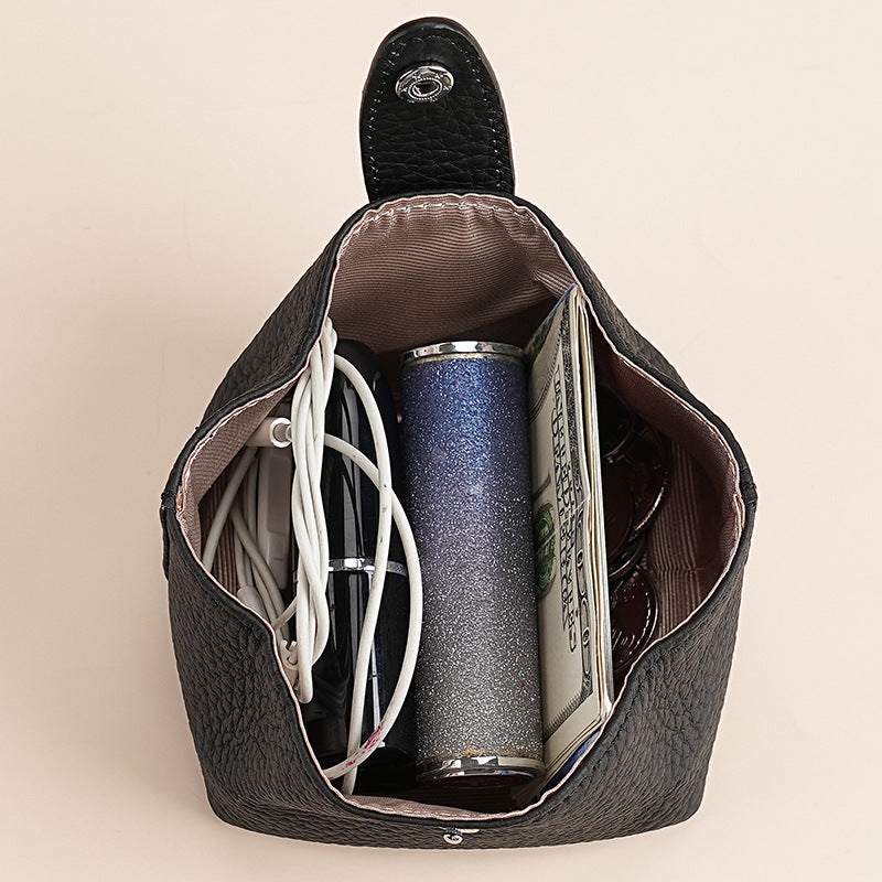 Aura Leather Small Cosmetic Pouch