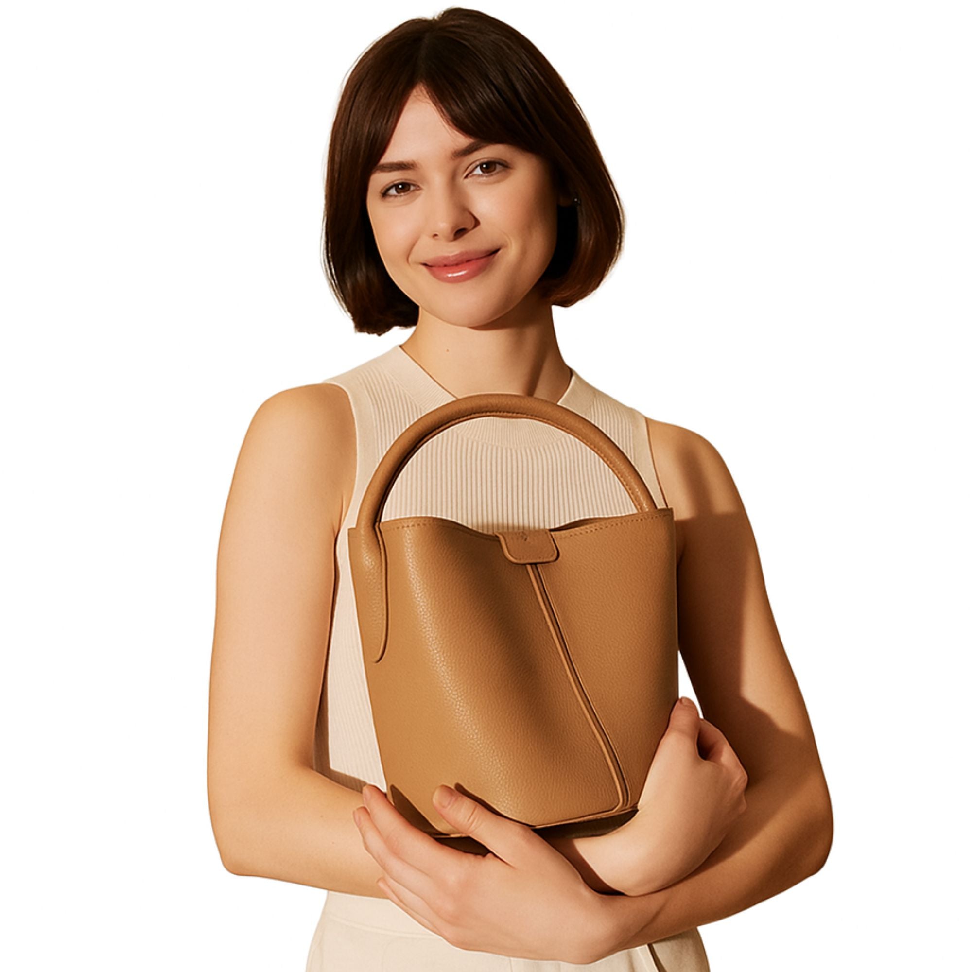 Oakham Leather Bucket Bag