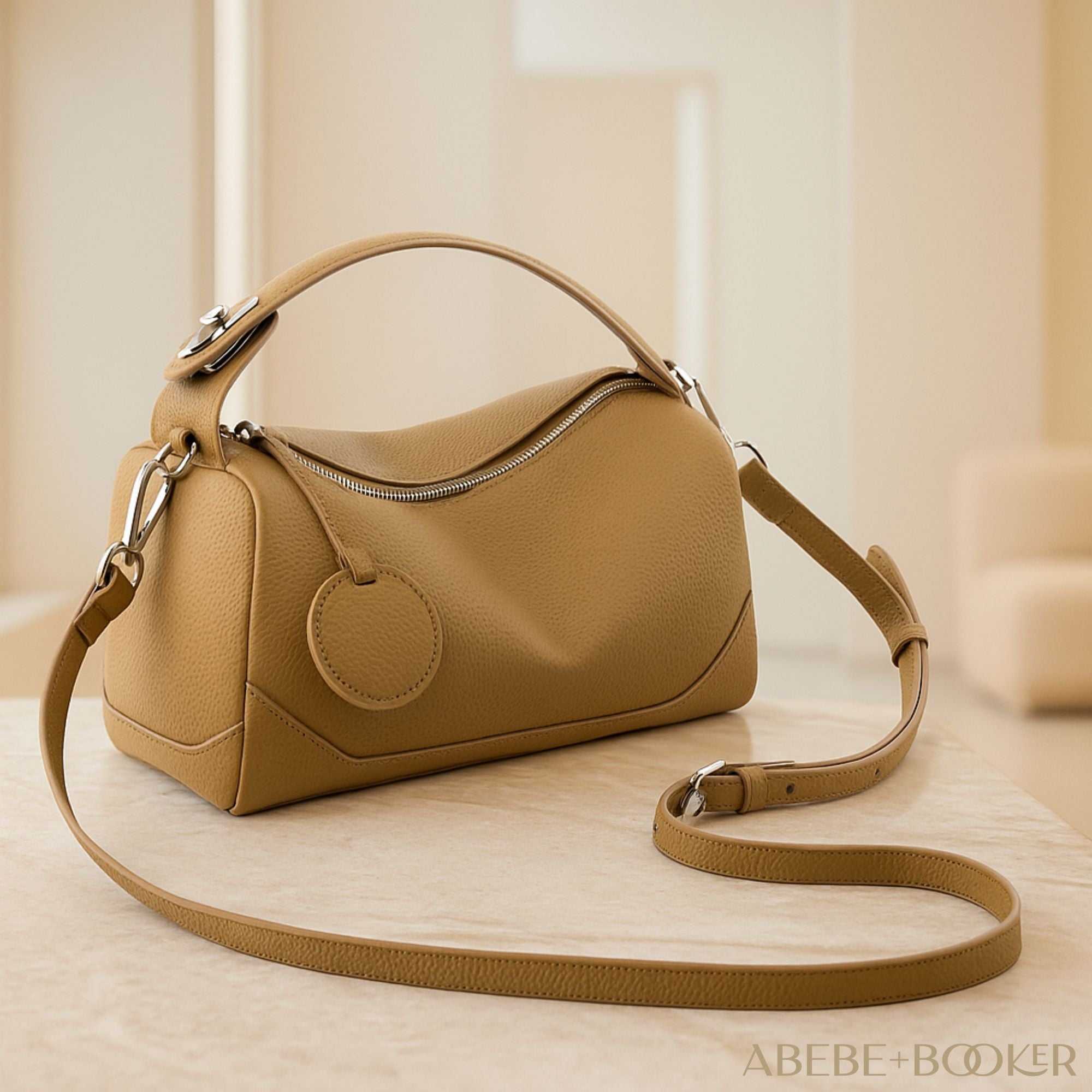 Winslow Petite Lychee Leather Handbag