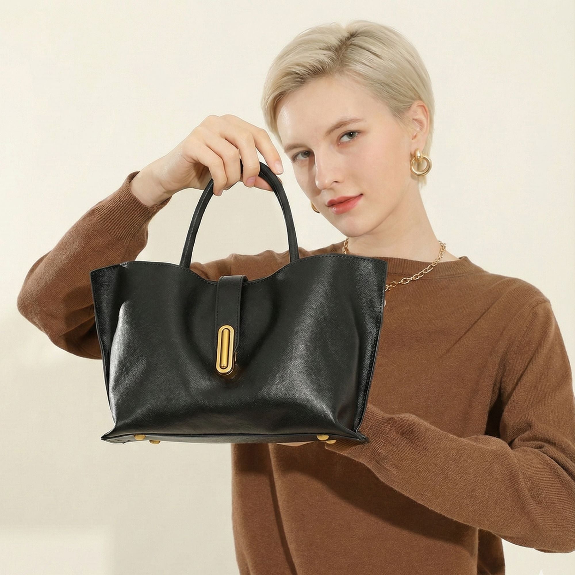 Preston Petite Vegetable Tanned Leather Tote