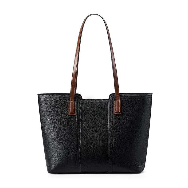 Royal Dual Tone Basket Tote in genuine leather