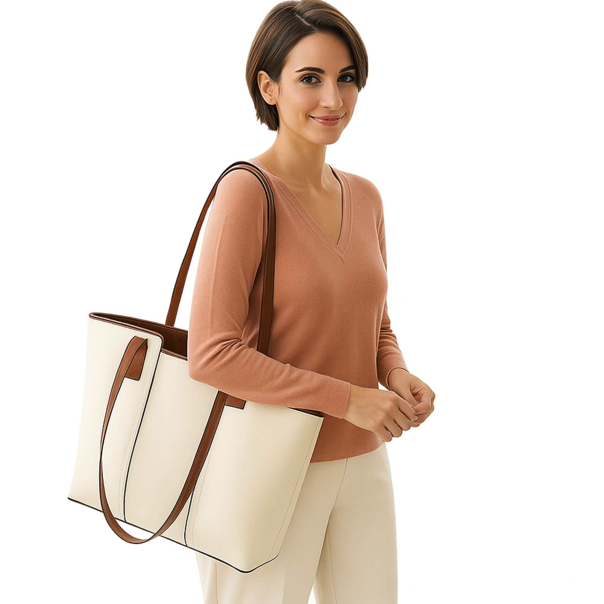 Royal Dual Tone Basket Tote