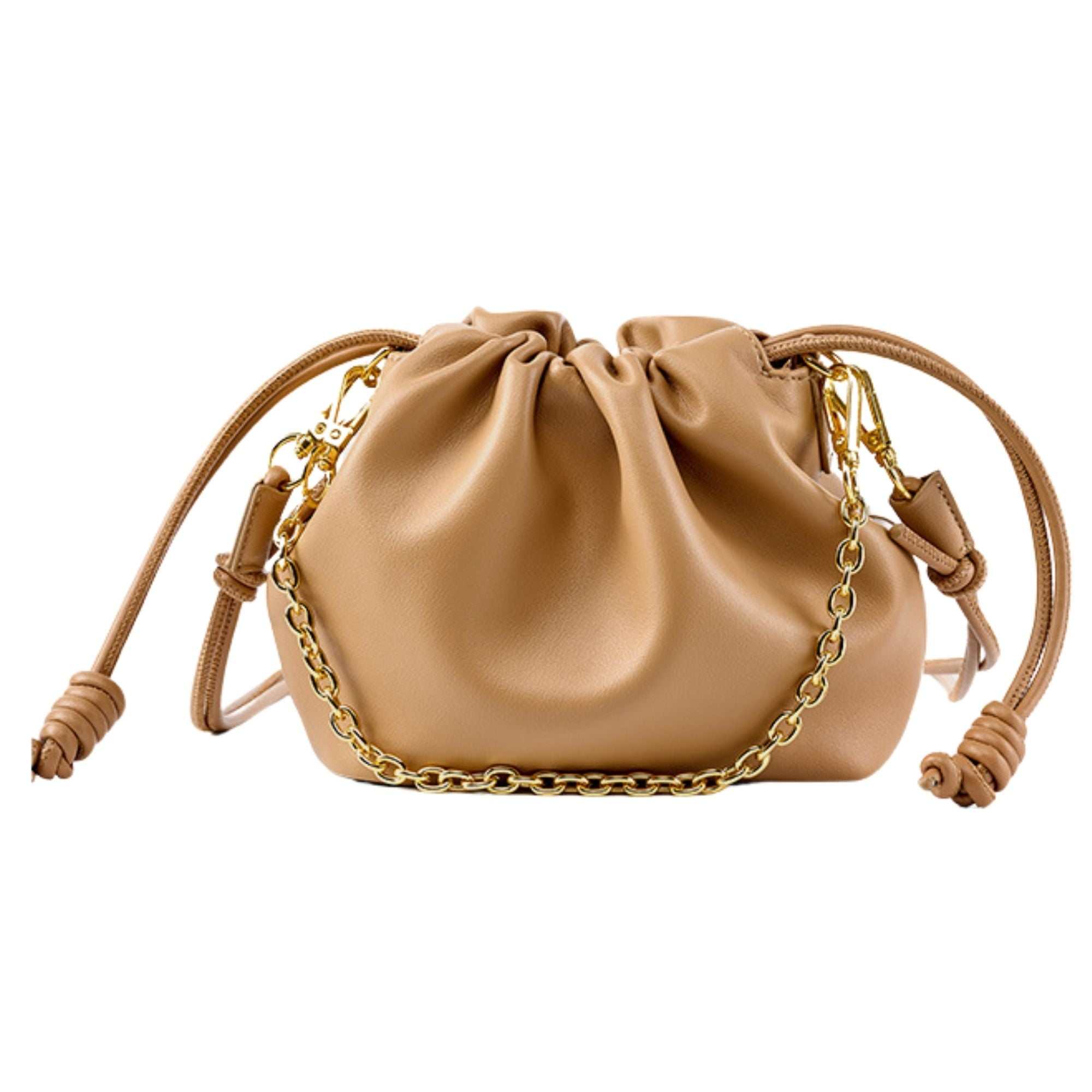Bramley Leather Drawstring Bag
