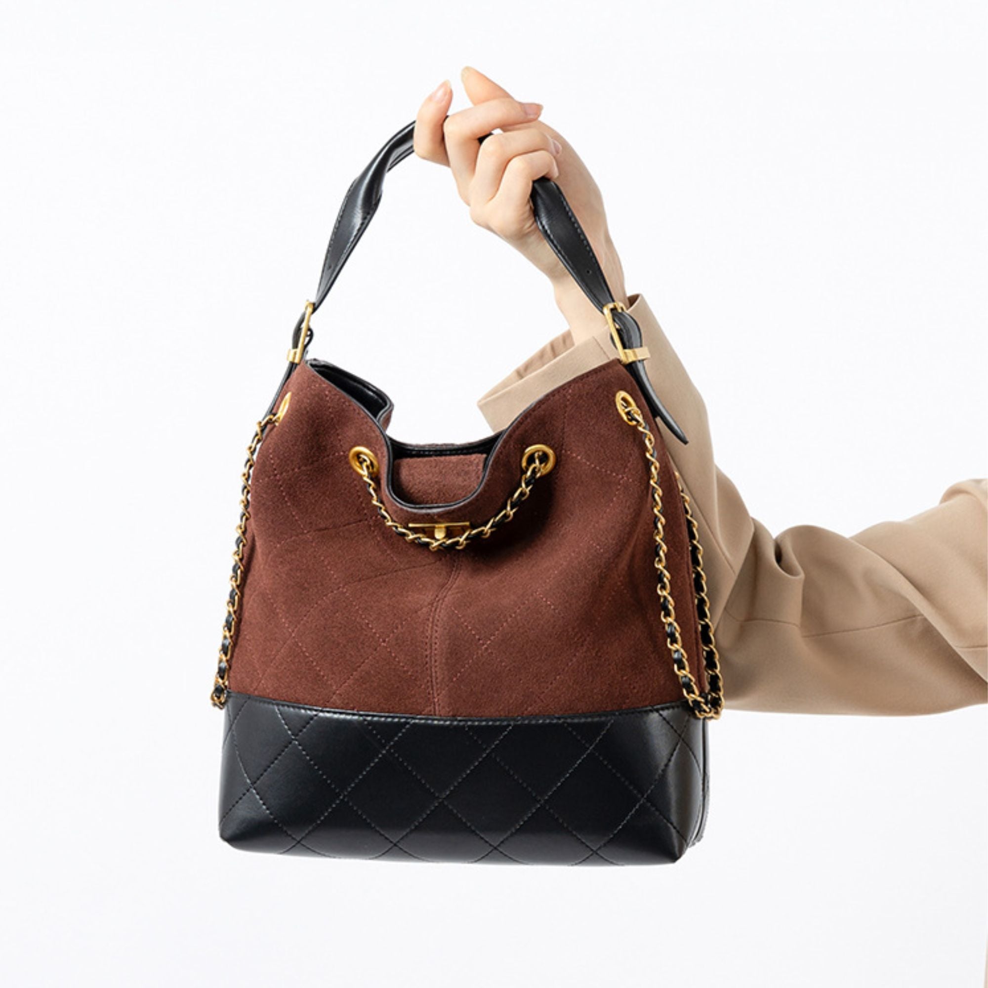 Stratford Suede Bucket Bag