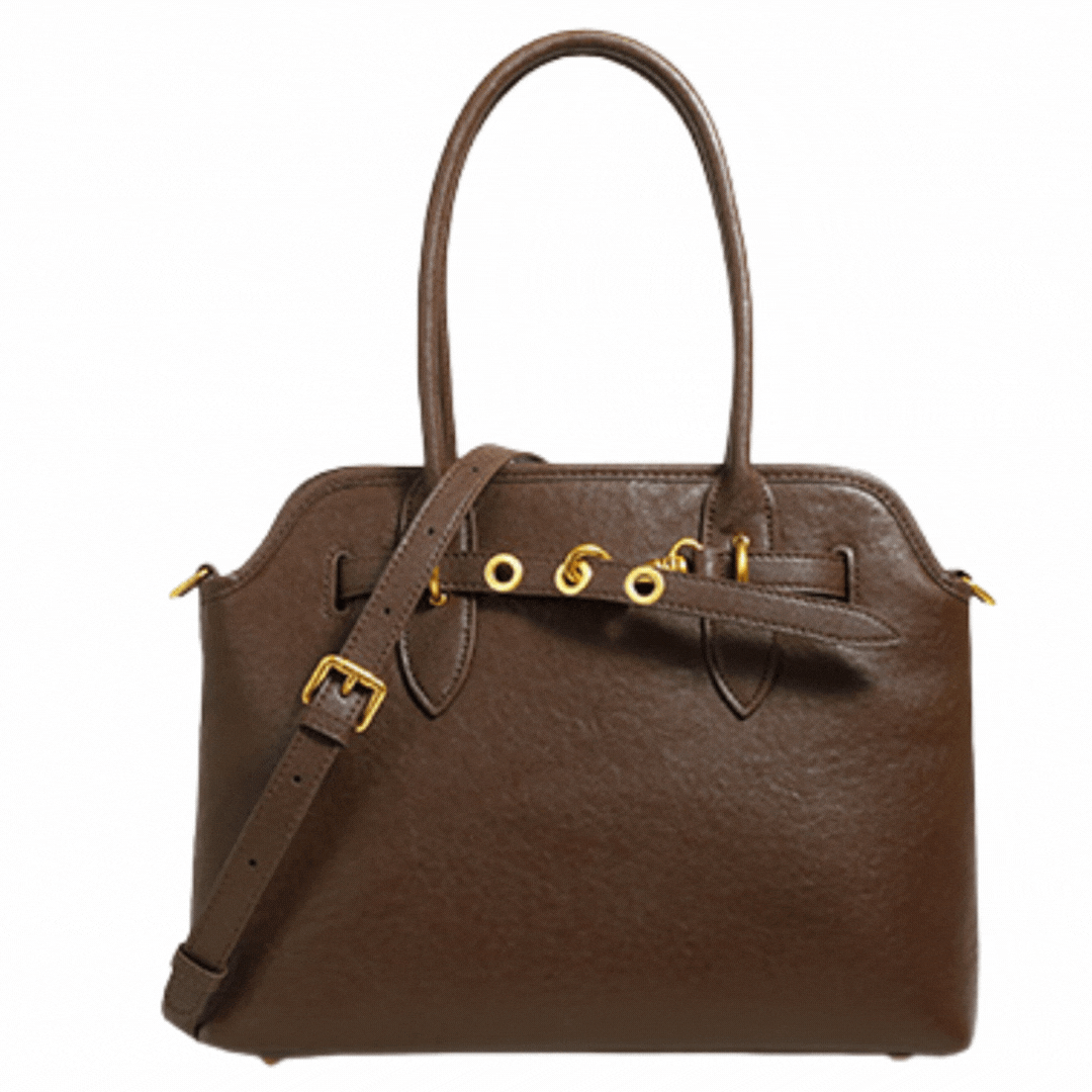 Vintage Vogue Leather Satchel