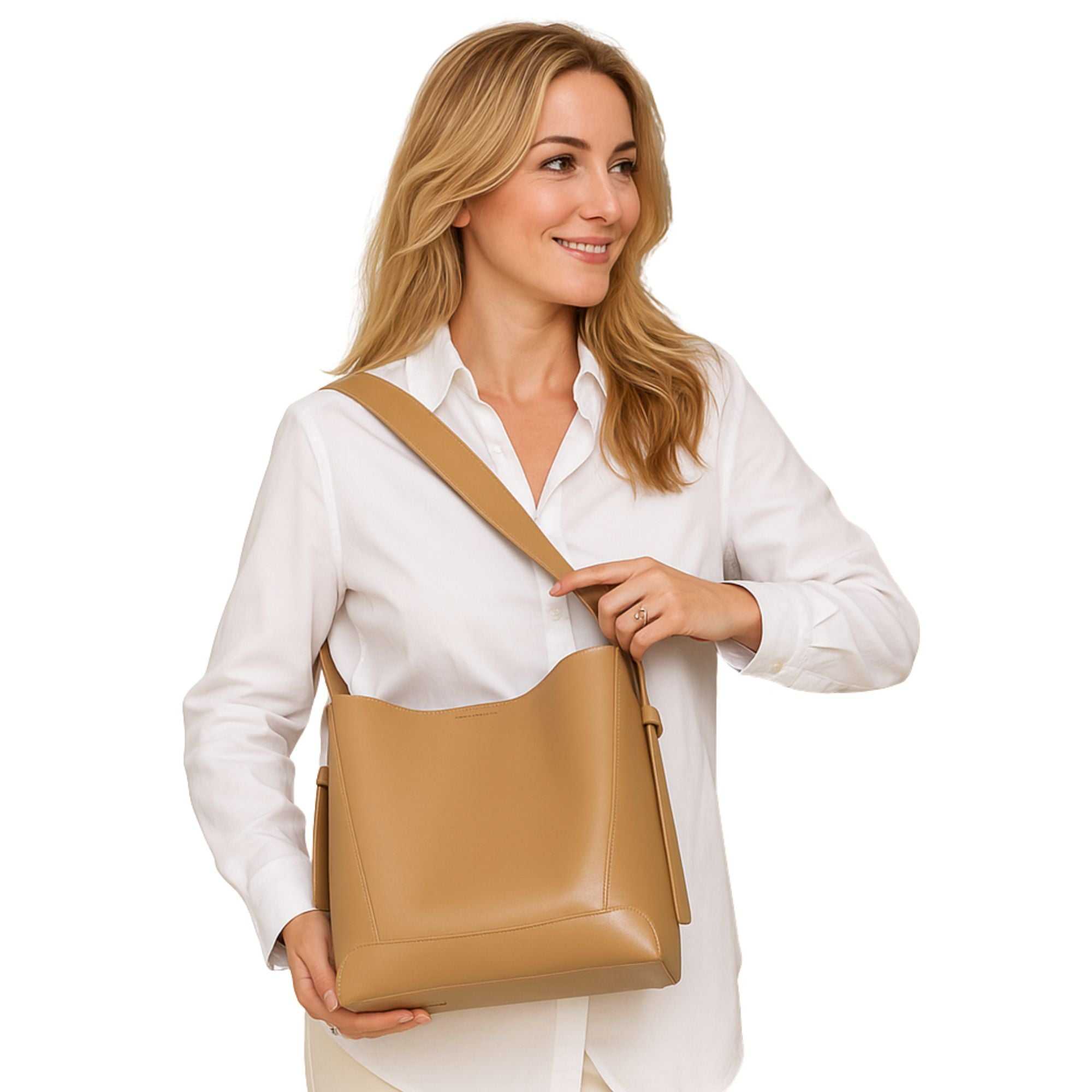 Melrose Leather Bucket Bag