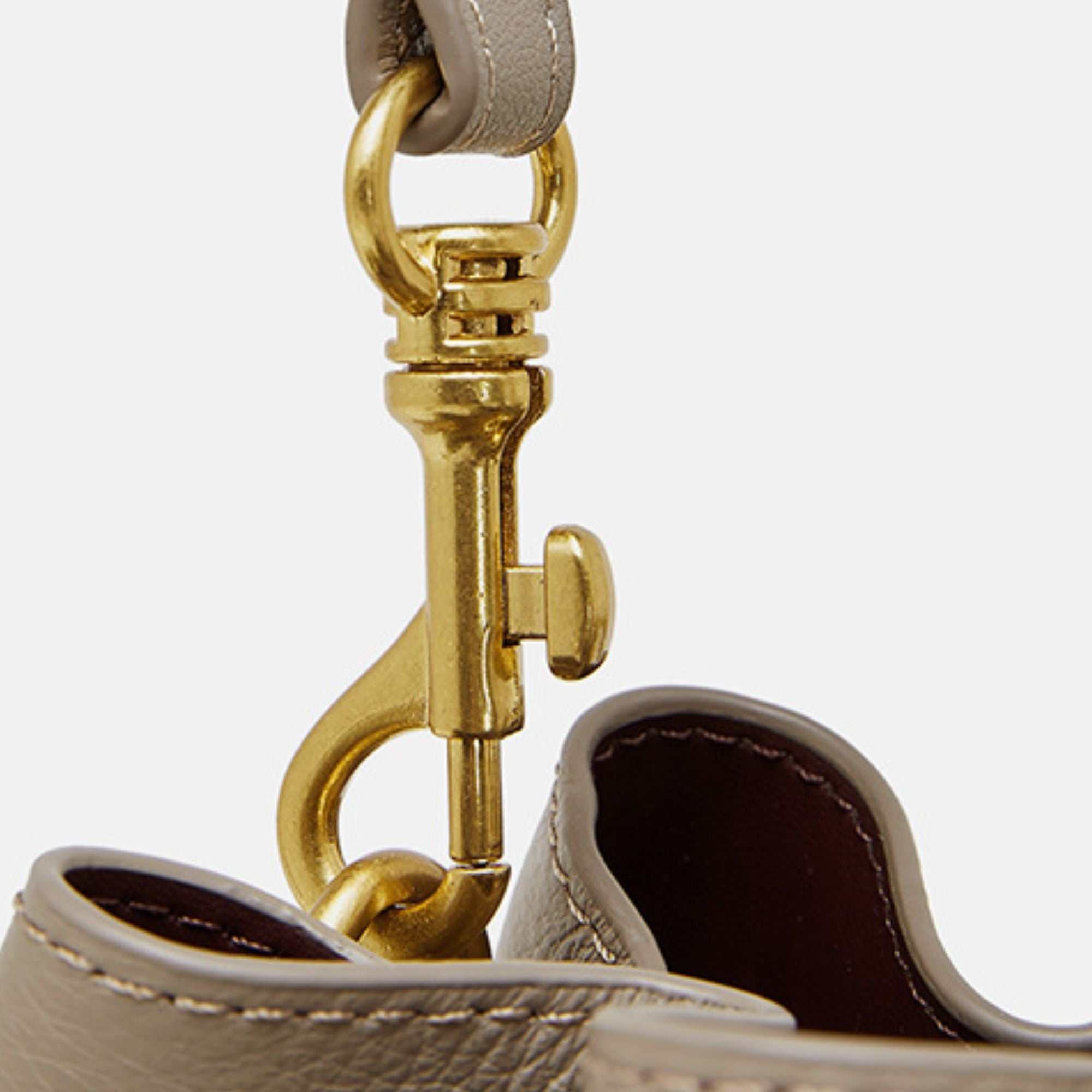 ChicTote Tassel Leather Bucket Bag