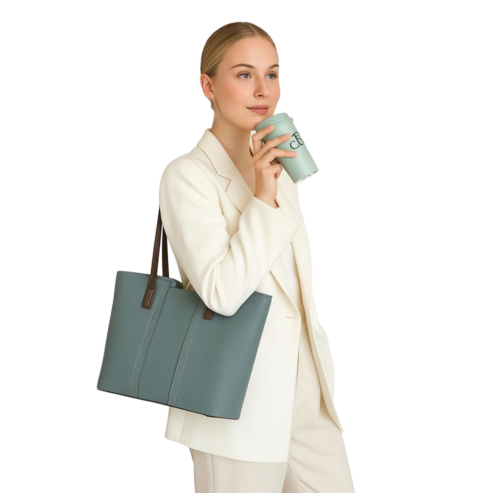 Fairmont Dual Tone Leather Tote