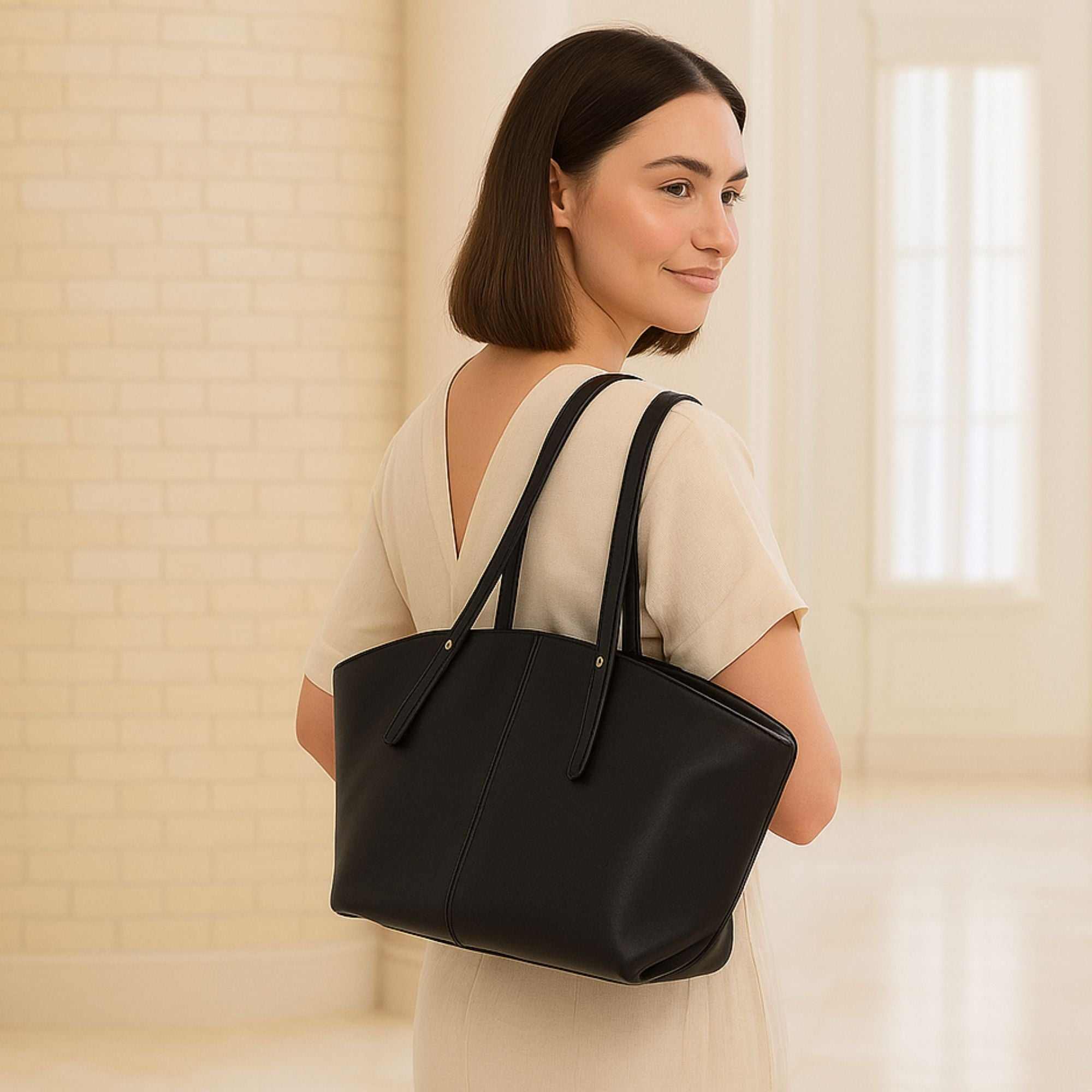 Lancaster Leather Work Tote