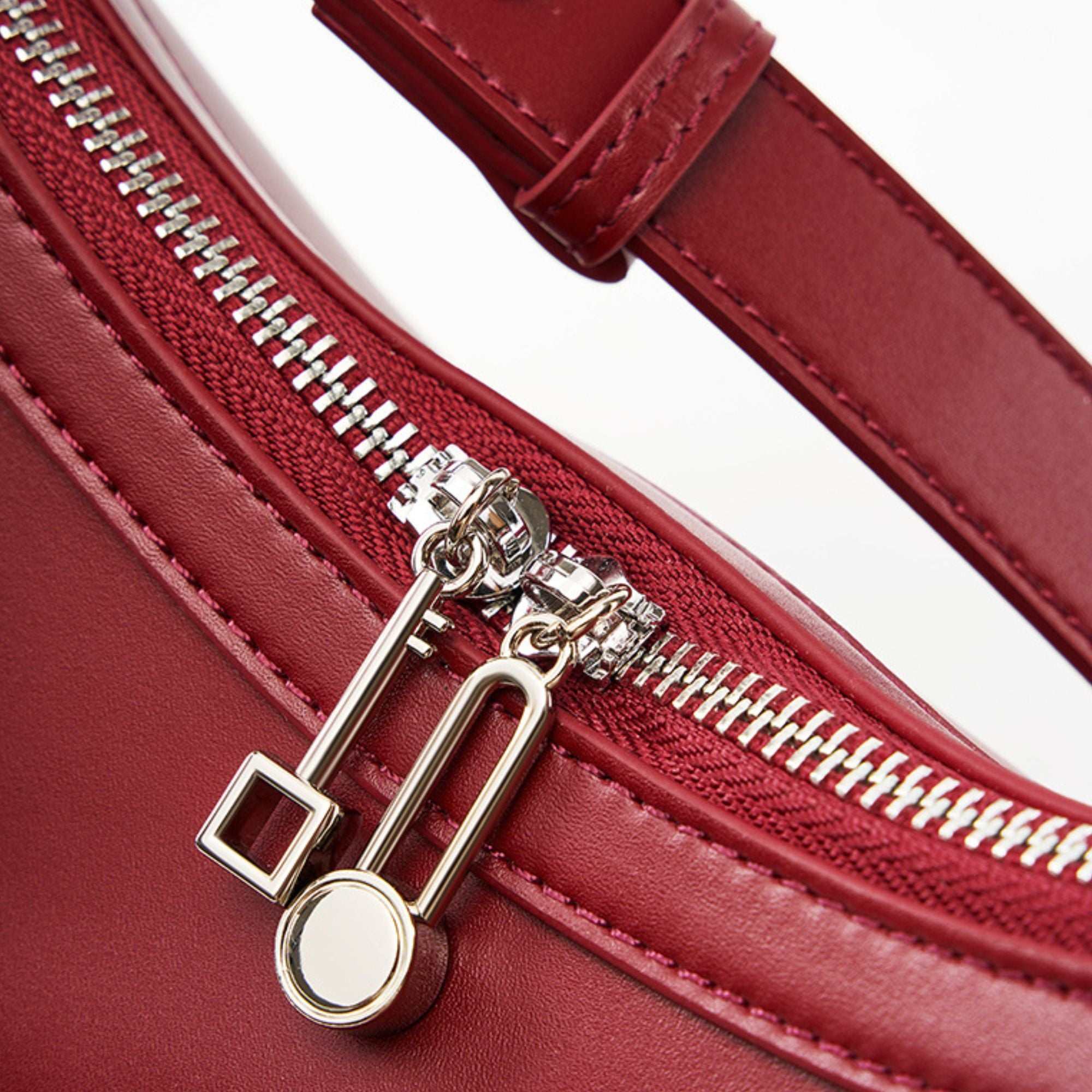 Cambridge Leather Crescent Handbag